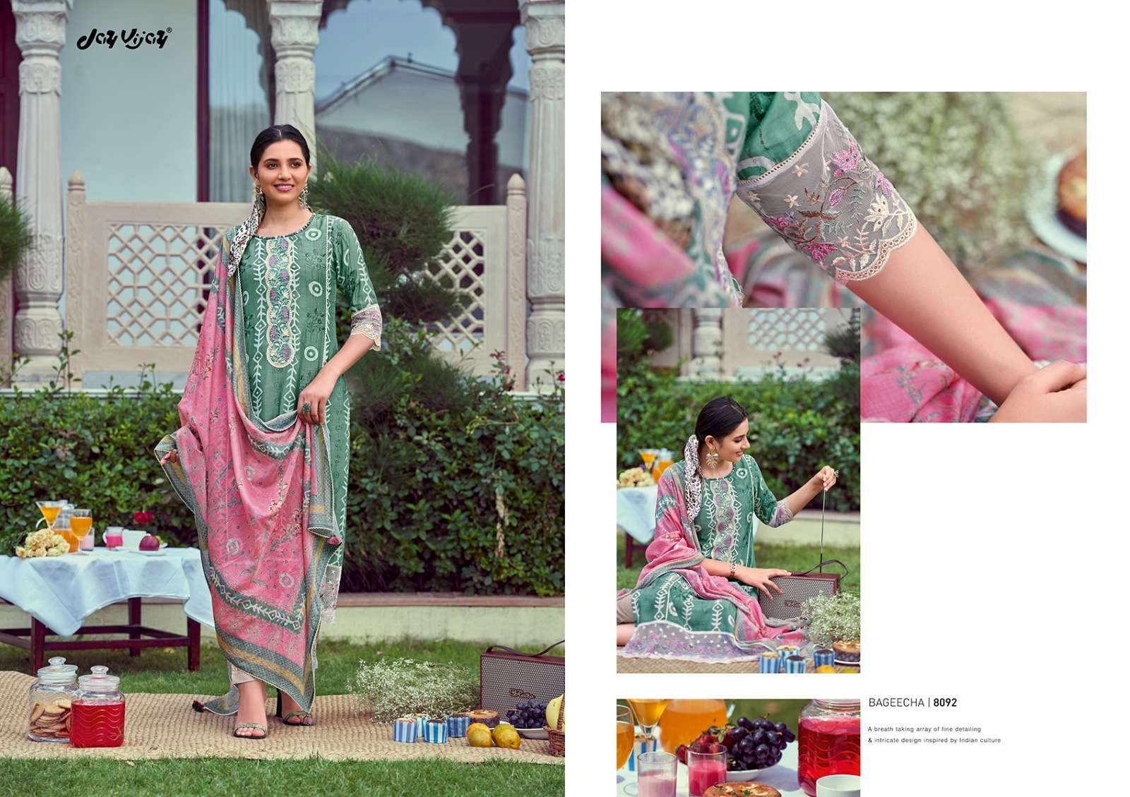 New And Now Vol-9 By Jay Vijay Prints 8091 To 8098 Series Beautiful Suits Colorful Stylish Fancy Casual Wear & Ethnic Wear Pure Silk Embroidered Dresses At Wholesale Price