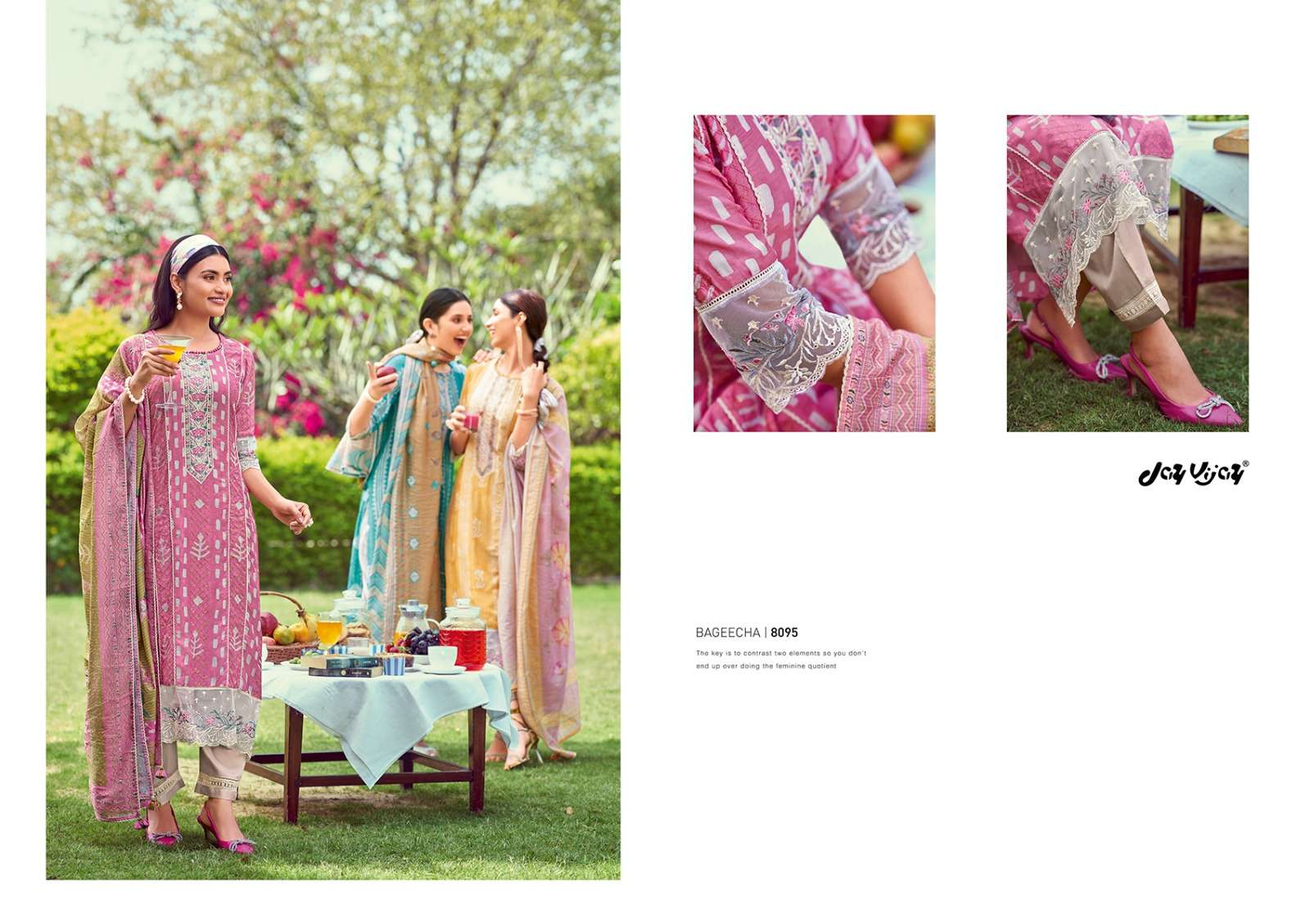 New And Now Vol-9 By Jay Vijay Prints 8091 To 8098 Series Beautiful Suits Colorful Stylish Fancy Casual Wear & Ethnic Wear Pure Silk Embroidered Dresses At Wholesale Price