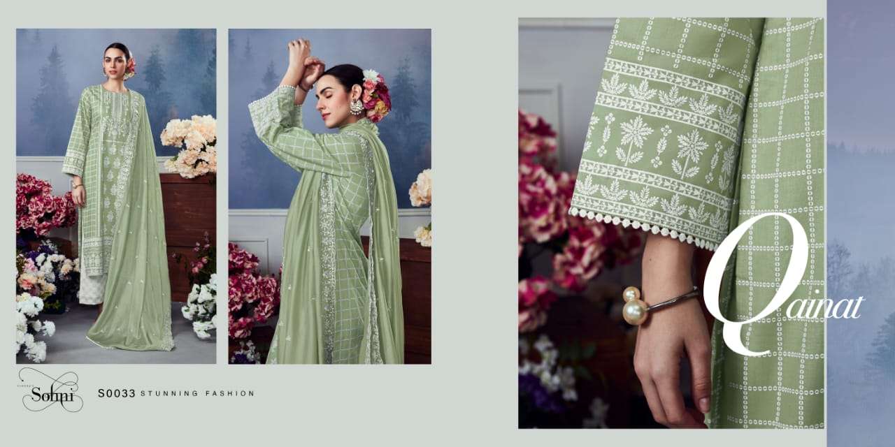Qainat By Sohni 0031 To 0038 Series Beautiful Suits Colorful Stylish Fancy Casual Wear & Ethnic Wear Pure Cotton Lawn Digital Print With Embroidered Dresses At Wholesale Price