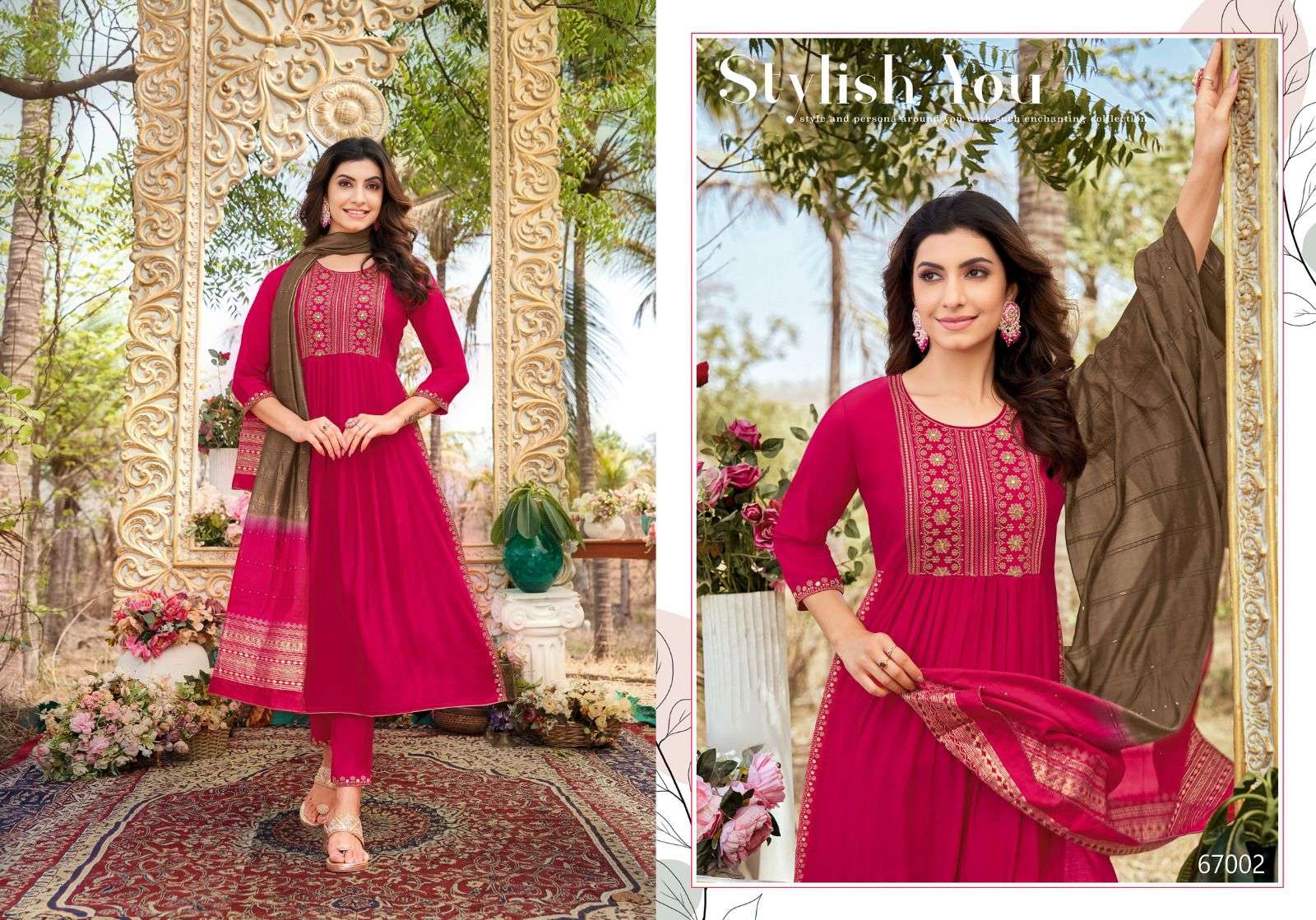Spring Roll By Artio 67001 To 67008 Series Designer Suits Collection Beautiful Stylish Colorful Fancy Party Wear & Occasional Wear Viscose Silk Dresses At Wholesale Price