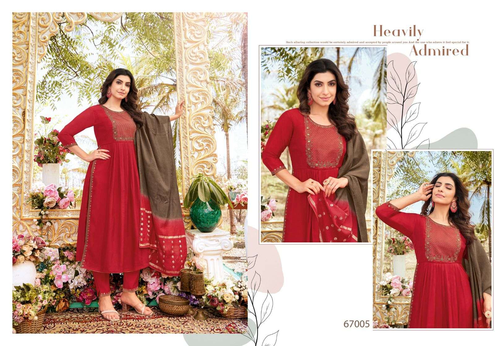 Spring Roll By Artio 67001 To 67008 Series Designer Suits Collection Beautiful Stylish Colorful Fancy Party Wear & Occasional Wear Viscose Silk Dresses At Wholesale Price