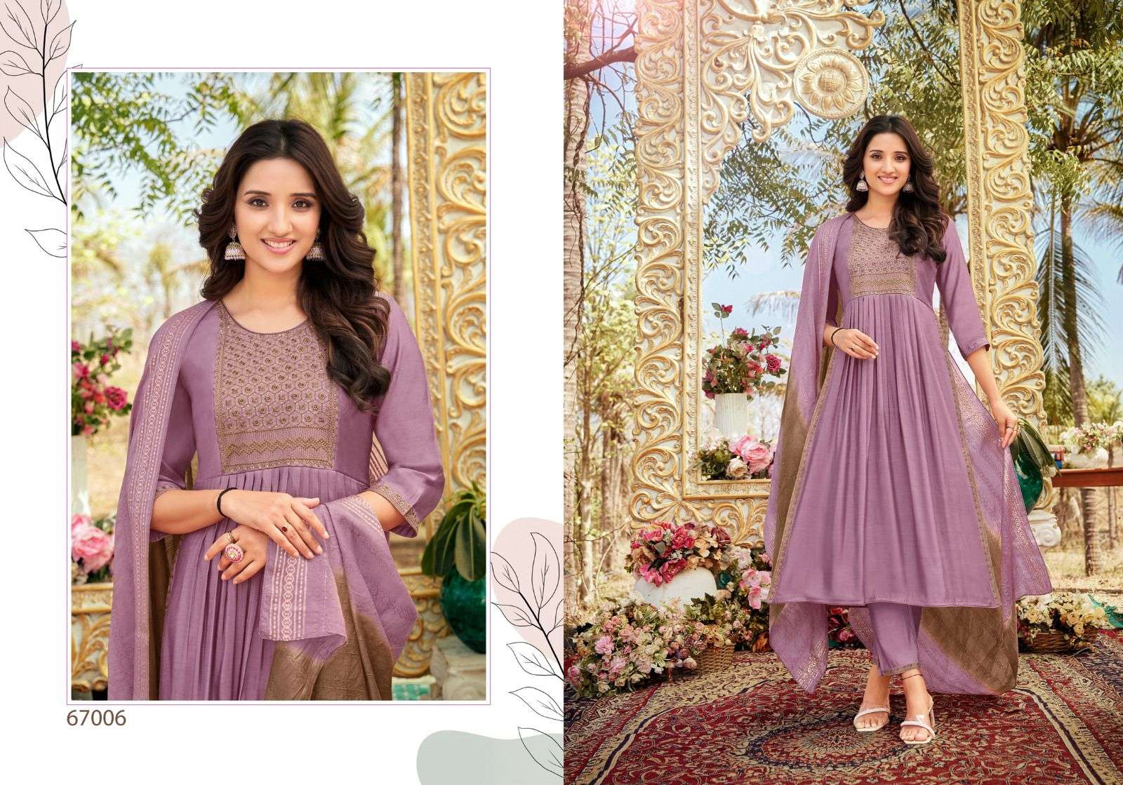 Spring Roll By Artio 67001 To 67008 Series Designer Suits Collection Beautiful Stylish Colorful Fancy Party Wear & Occasional Wear Viscose Silk Dresses At Wholesale Price