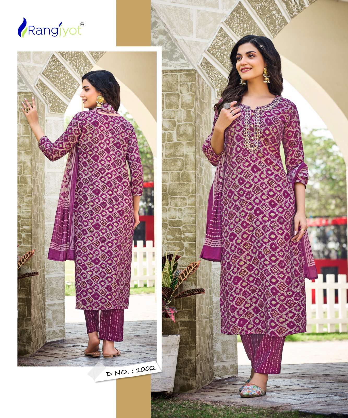 Anamika Vol-1 By Rangjyot Fashion 1001 To 1006 Series Designer Suits Collection Beautiful Stylish Colorful Fancy Party Wear & Occasional Wear Chanderi Silk Dresses At Wholesale Price