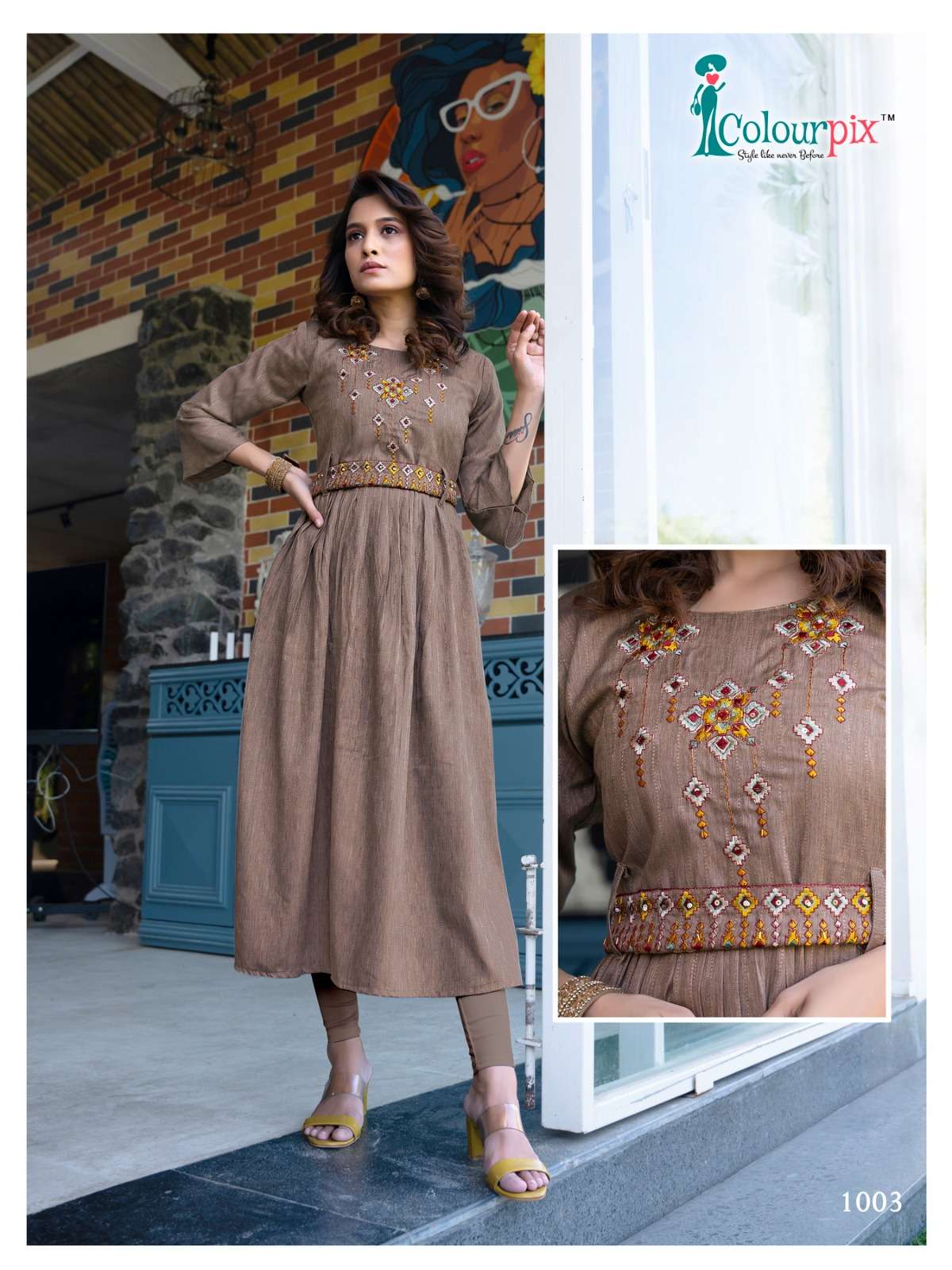 Nyra Cut Vol-1 By Colourpix 1001 To 1006 Series Designer Stylish Fancy Colorful Beautiful Party Wear & Ethnic Wear Collection Viscose Rayon Prints Kurtis At Wholesale Price