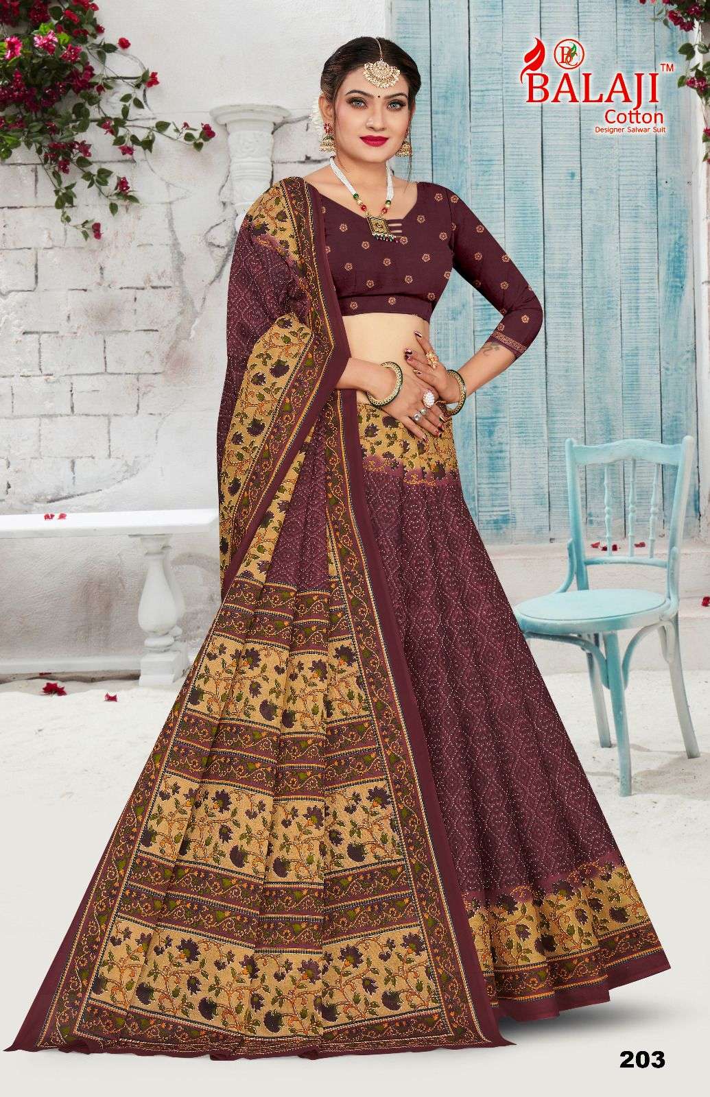 Prime Beauty Vol-2 By Balaji Cotton 201 To 210 Series Indian Traditional Wear Collection Beautiful Stylish Fancy Colorful Party Wear & Occasional Wear Cotton Print Sarees At Wholesale Price
