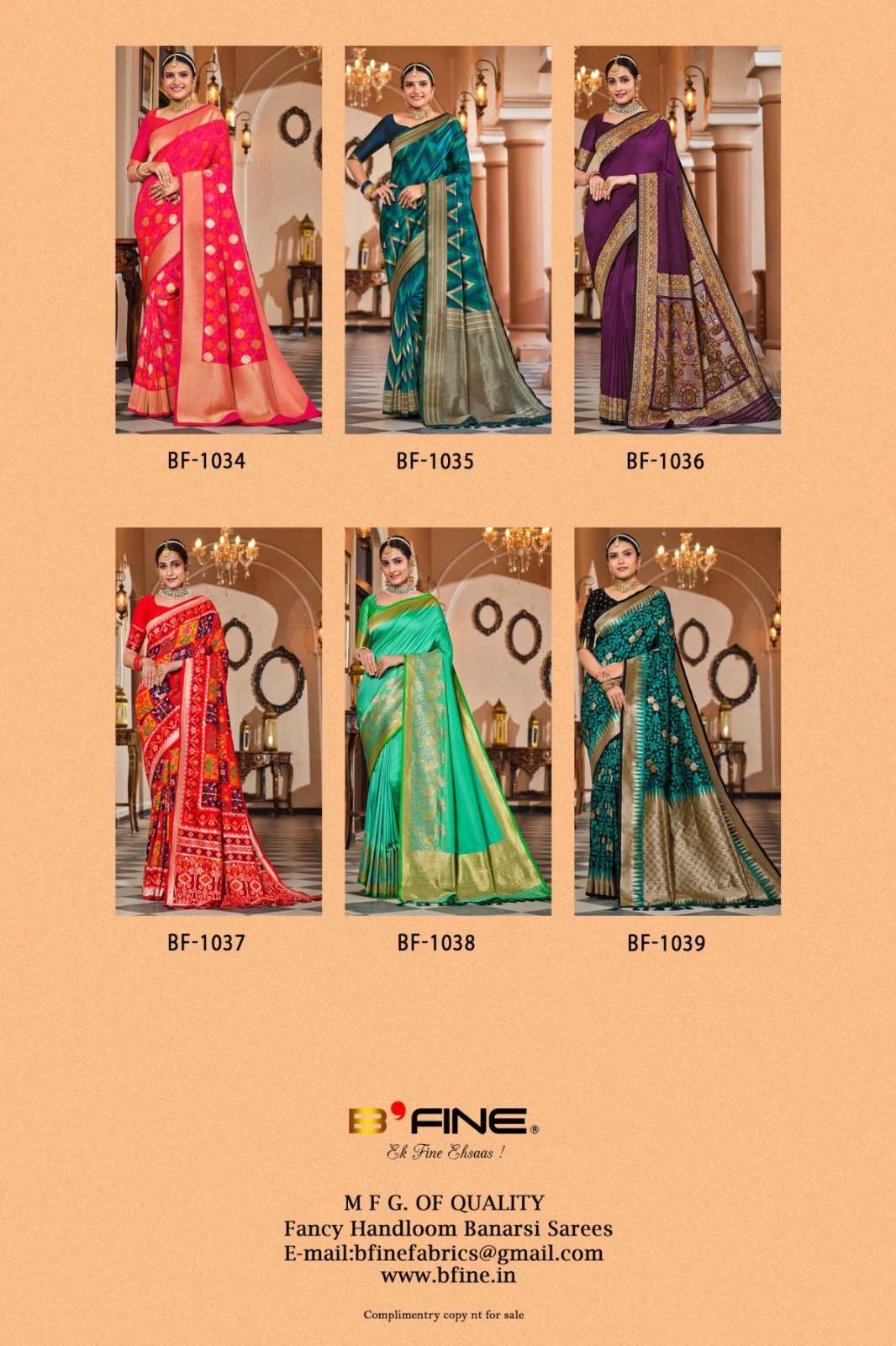 Ujwala By Bfine 1034 To 1039 Series Indian Traditional Wear Collection Beautiful Stylish Fancy Colorful Party Wear & Occasional Wear Silk Print Sarees At Wholesale Price