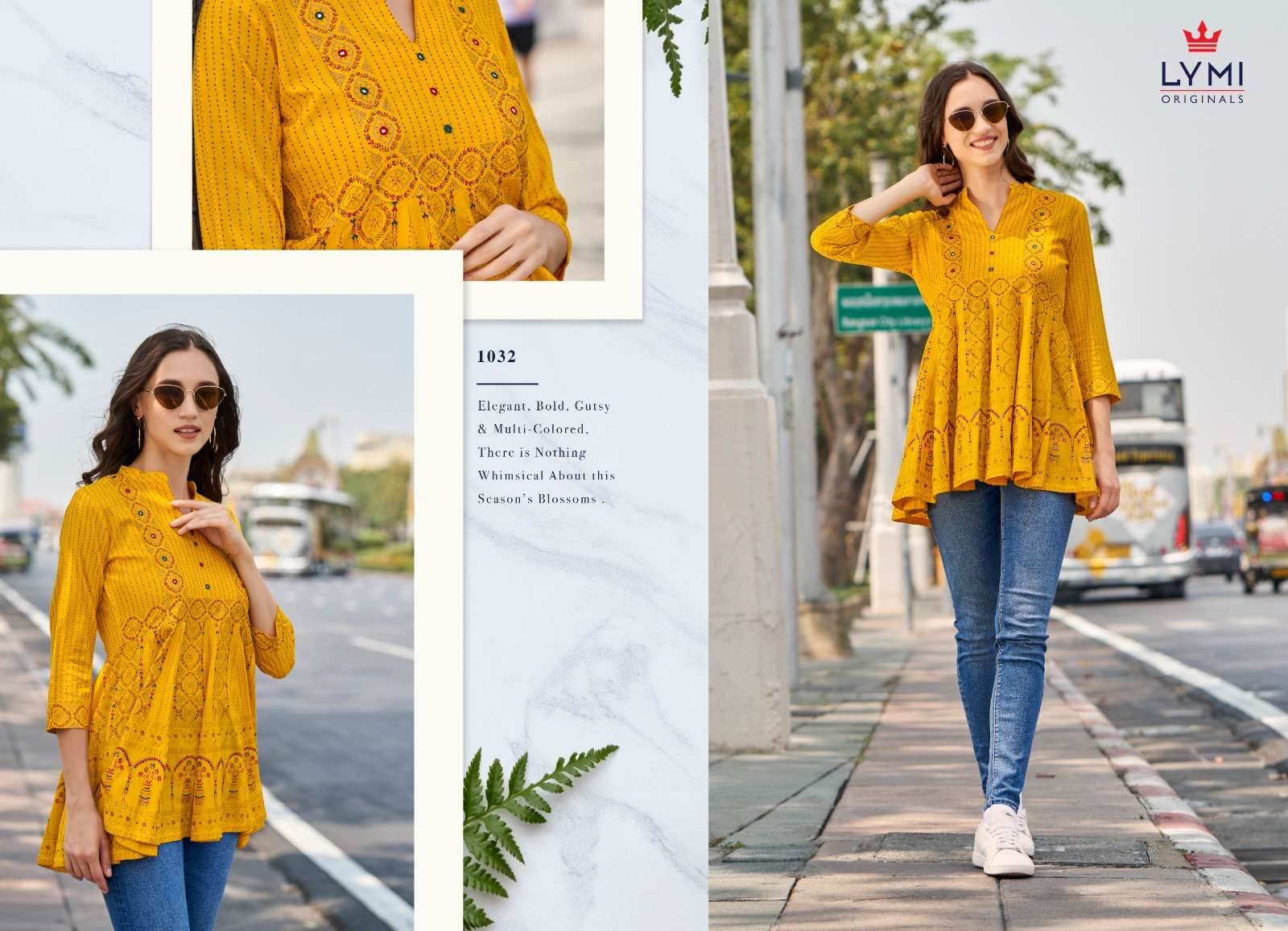 Colours By Lymi 1031 To 1036 Series Beautiful Stylish Fancy Colorful Casual Wear & Ethnic Wear Rayon Print Tops At Wholesale Price