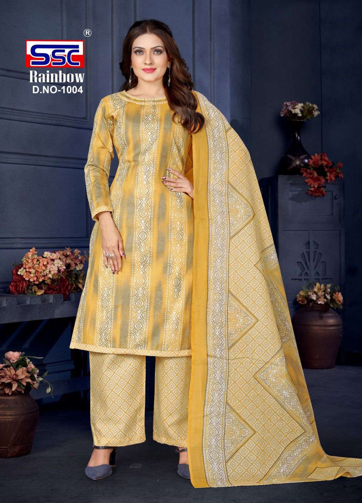 Rainbow By Shree Shanti Creation 1001 To 1012 Series Beautiful Suits Colorful Stylish Fancy Casual Wear & Ethnic Wear Soft Cotton Print Dresses At Wholesale Price