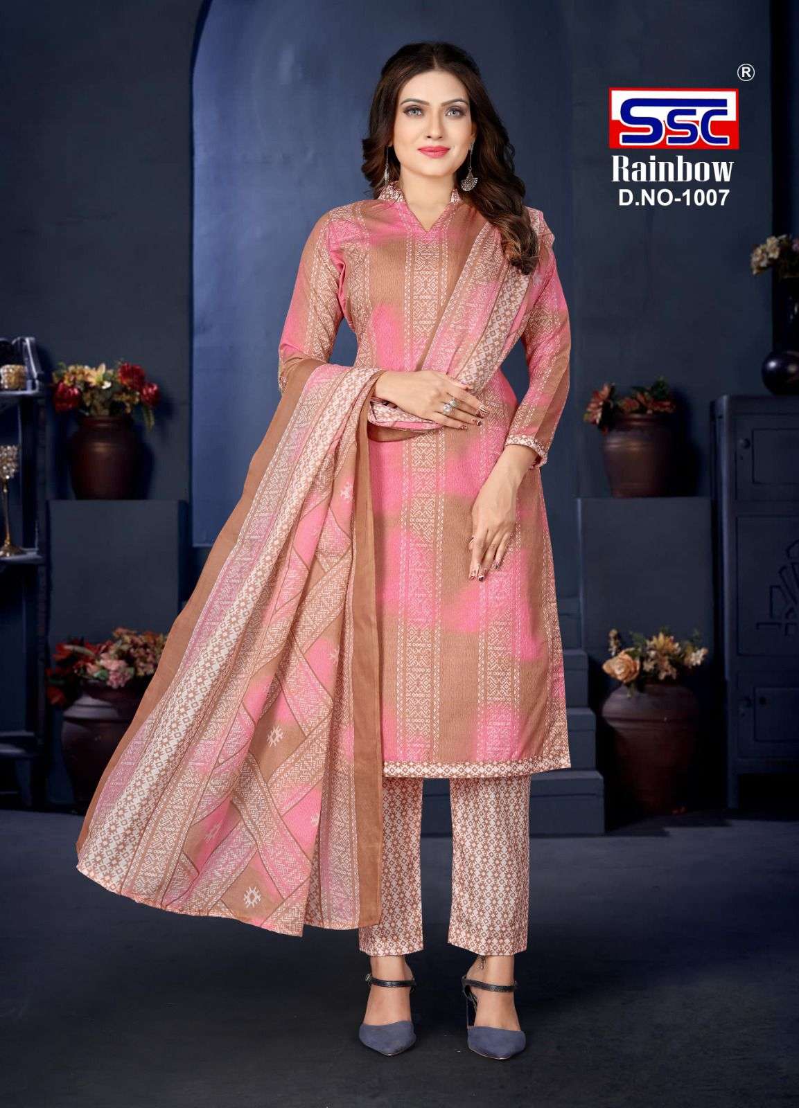Rainbow By Shree Shanti Creation 1001 To 1012 Series Beautiful Suits Colorful Stylish Fancy Casual Wear & Ethnic Wear Soft Cotton Print Dresses At Wholesale Price