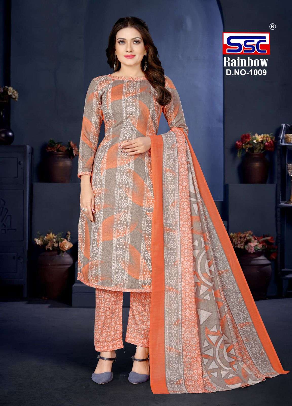 Rainbow By Shree Shanti Creation 1001 To 1012 Series Beautiful Suits Colorful Stylish Fancy Casual Wear & Ethnic Wear Soft Cotton Print Dresses At Wholesale Price