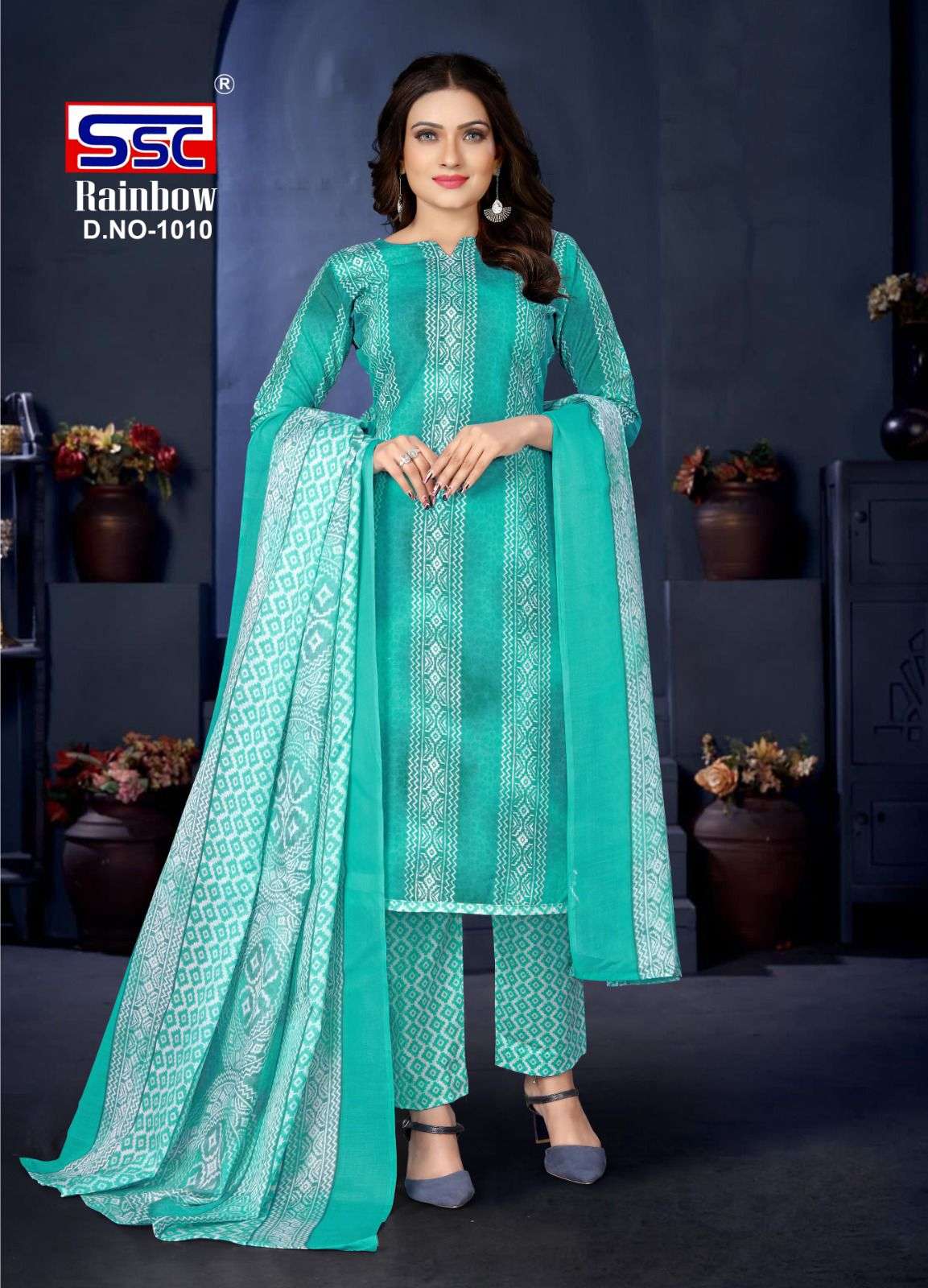 Rainbow By Shree Shanti Creation 1001 To 1012 Series Beautiful Suits Colorful Stylish Fancy Casual Wear & Ethnic Wear Soft Cotton Print Dresses At Wholesale Price