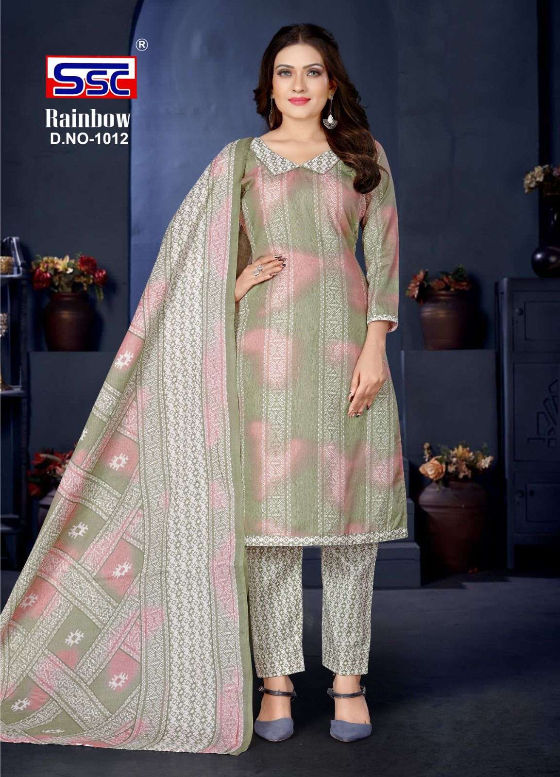 Rainbow By Shree Shanti Creation 1001 To 1012 Series Beautiful Suits Colorful Stylish Fancy Casual Wear & Ethnic Wear Soft Cotton Print Dresses At Wholesale Price