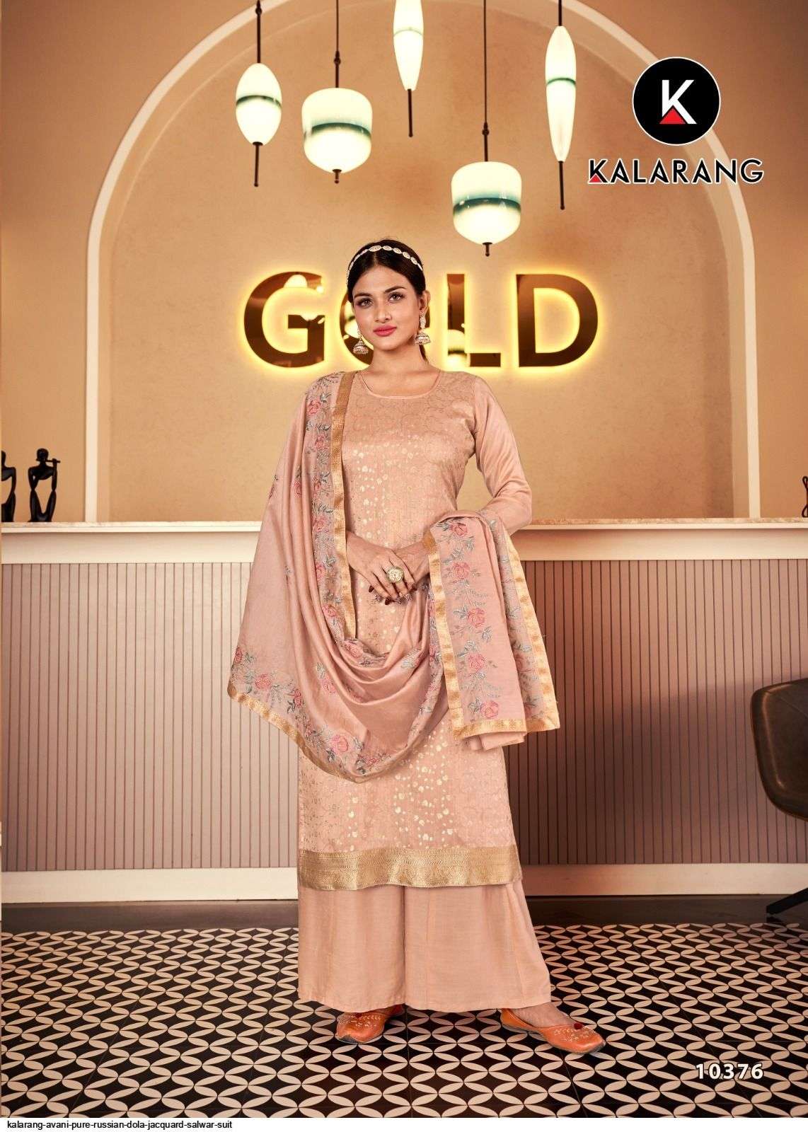 Avani By Kalarang 10371 To 10376 Series Beautiful Stylish Suits Fancy Colorful Casual Wear & Ethnic Wear & Ready To Wear Pure Dola Jacquard Dresses At Wholesale Price