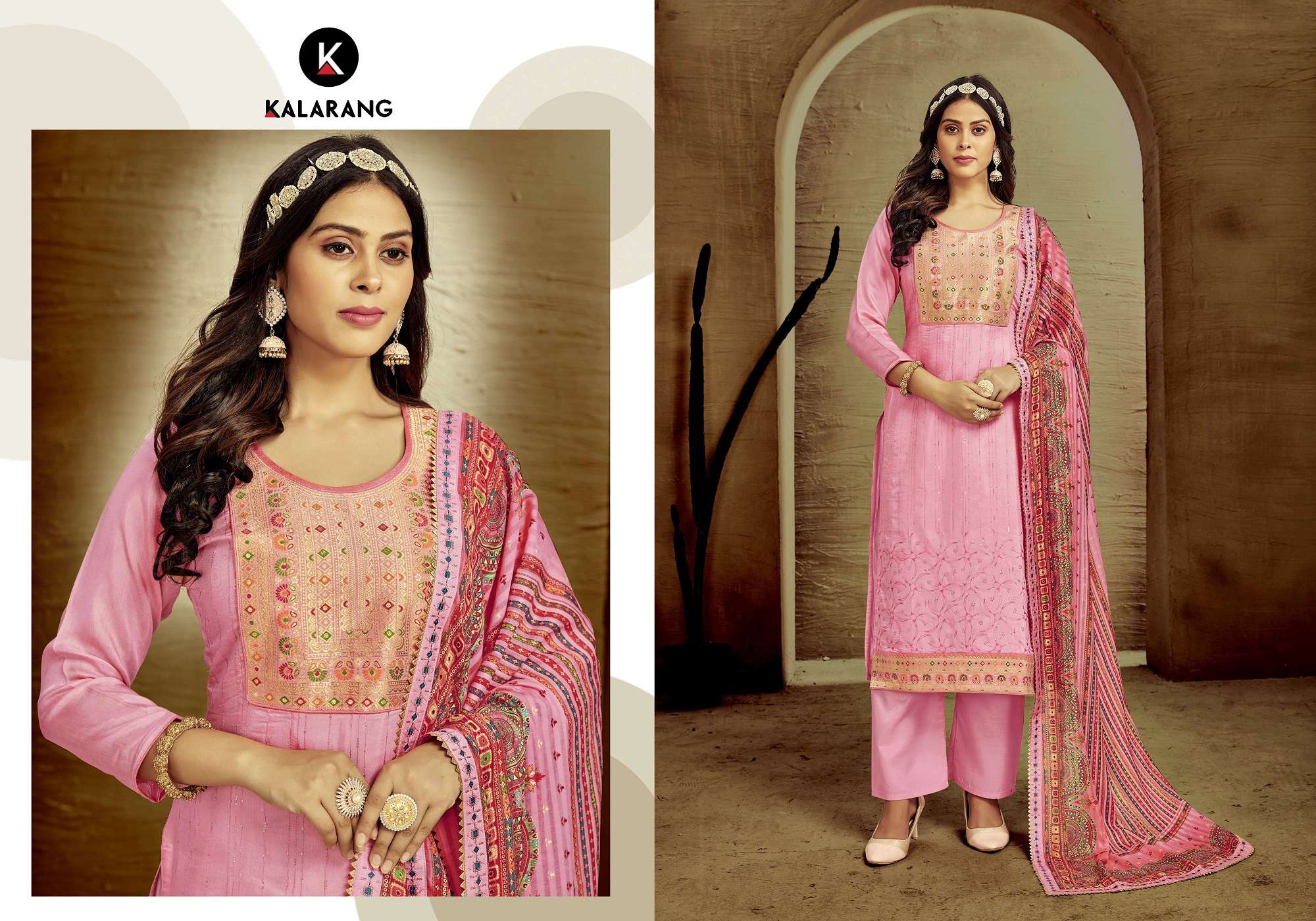 Chameli By Kalarang 10581 To 10584 Series Beautiful Stylish Suits Fancy Colorful Casual Wear & Ethnic Wear & Ready To Wear Pure Muslin Dresses At Wholesale Price