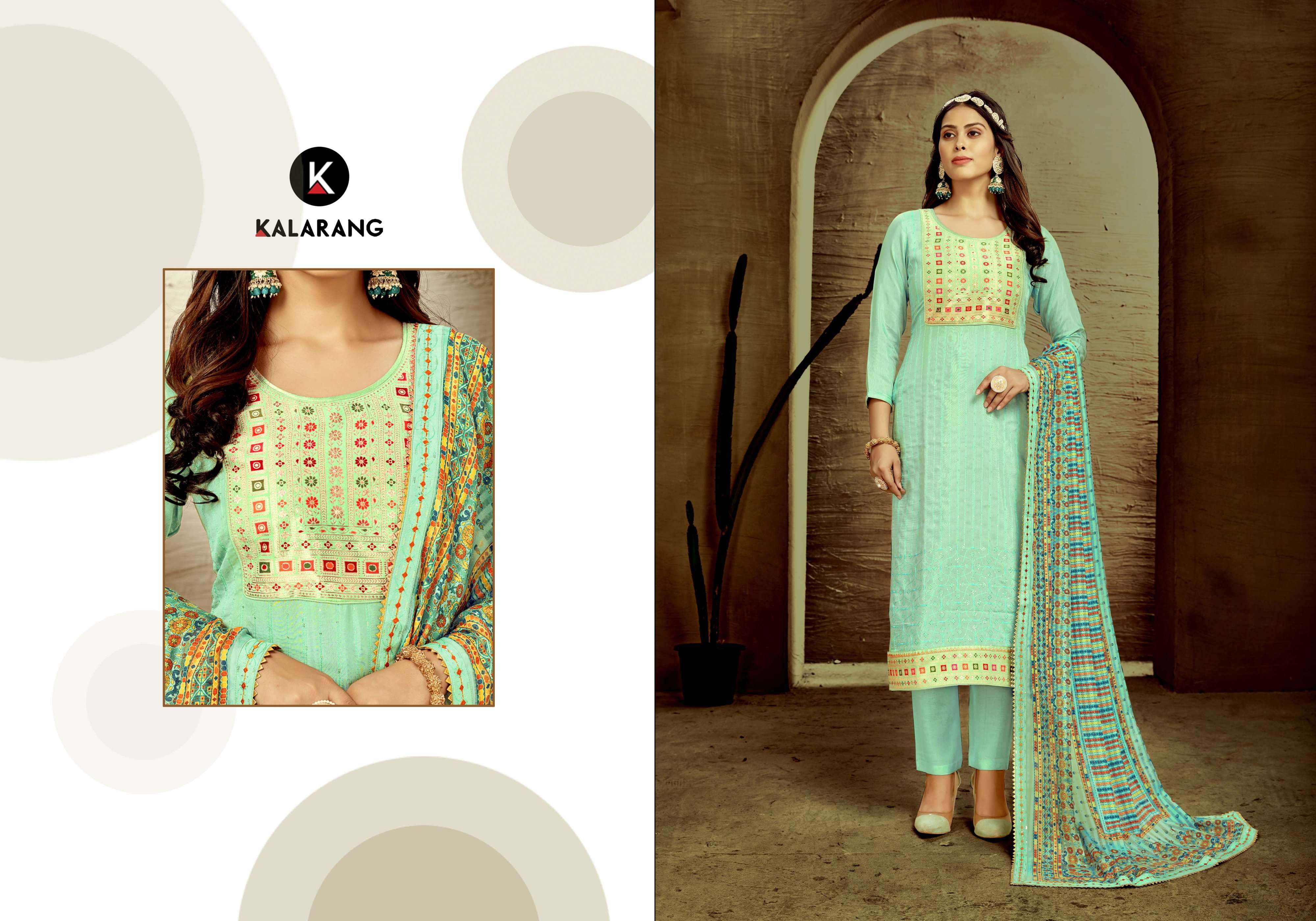 Chameli By Kalarang 10581 To 10584 Series Beautiful Stylish Suits Fancy Colorful Casual Wear & Ethnic Wear & Ready To Wear Pure Muslin Dresses At Wholesale Price