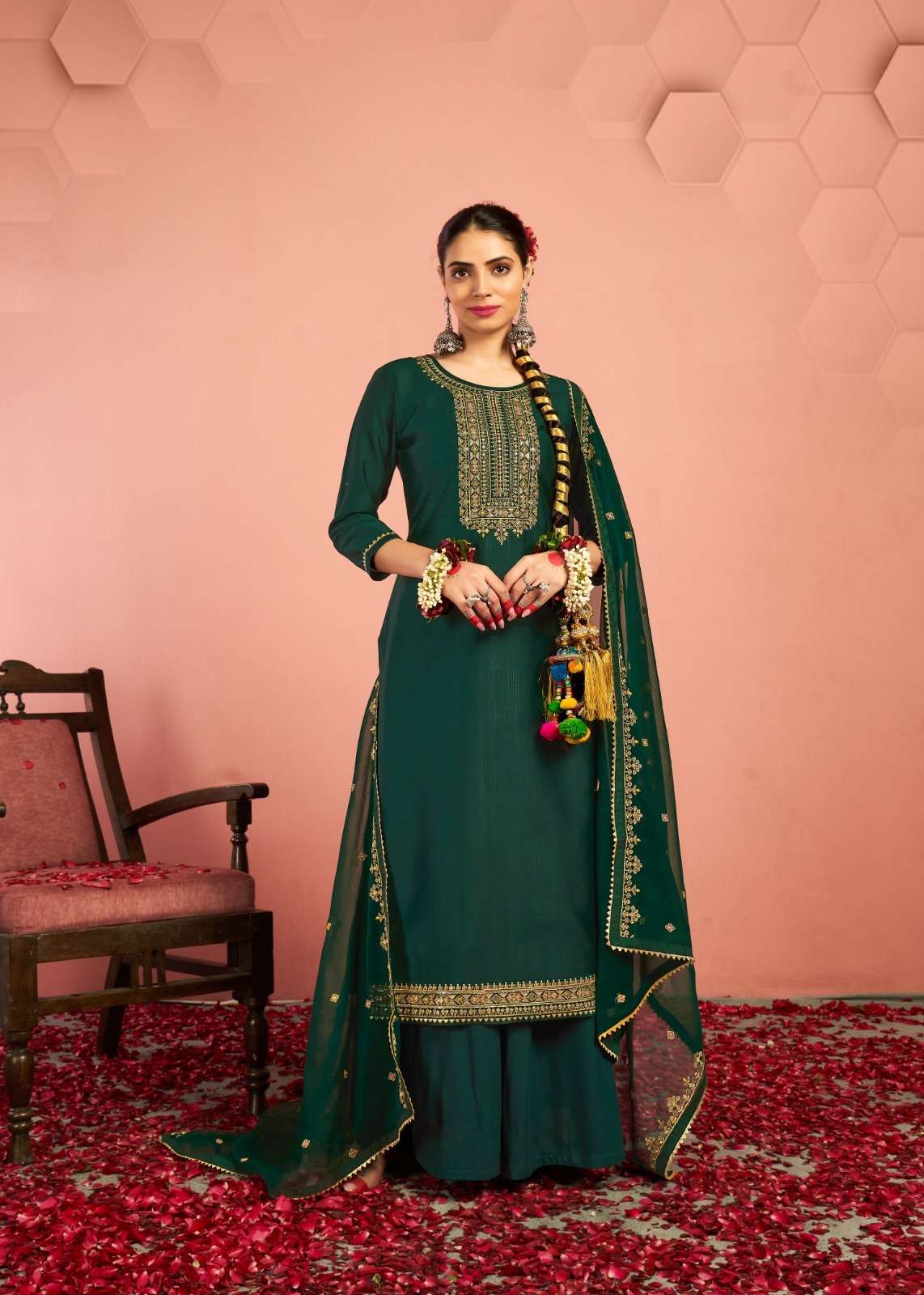 Heamli By Kalarang 10471 To 10474 Series Beautiful Suits Colorful Stylish Fancy Casual Wear & Ethnic Wear Pure Cotton Silk Dresses At Wholesale Price