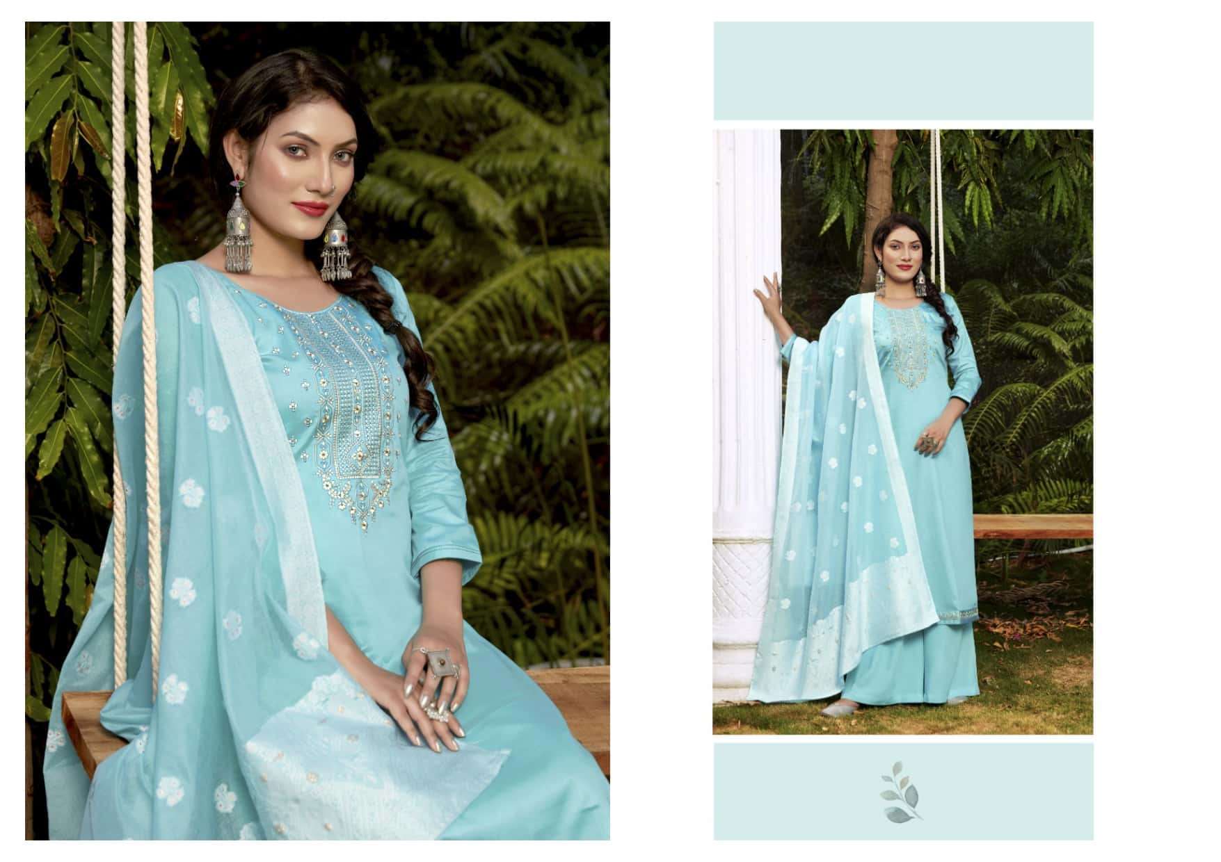 Aas By Kalarang 10651 To 10656 Series Beautiful Sharara Suits Colorful Stylish Fancy Casual Wear & Ethnic Wear Jam Silk With Work Dresses At Wholesale Price