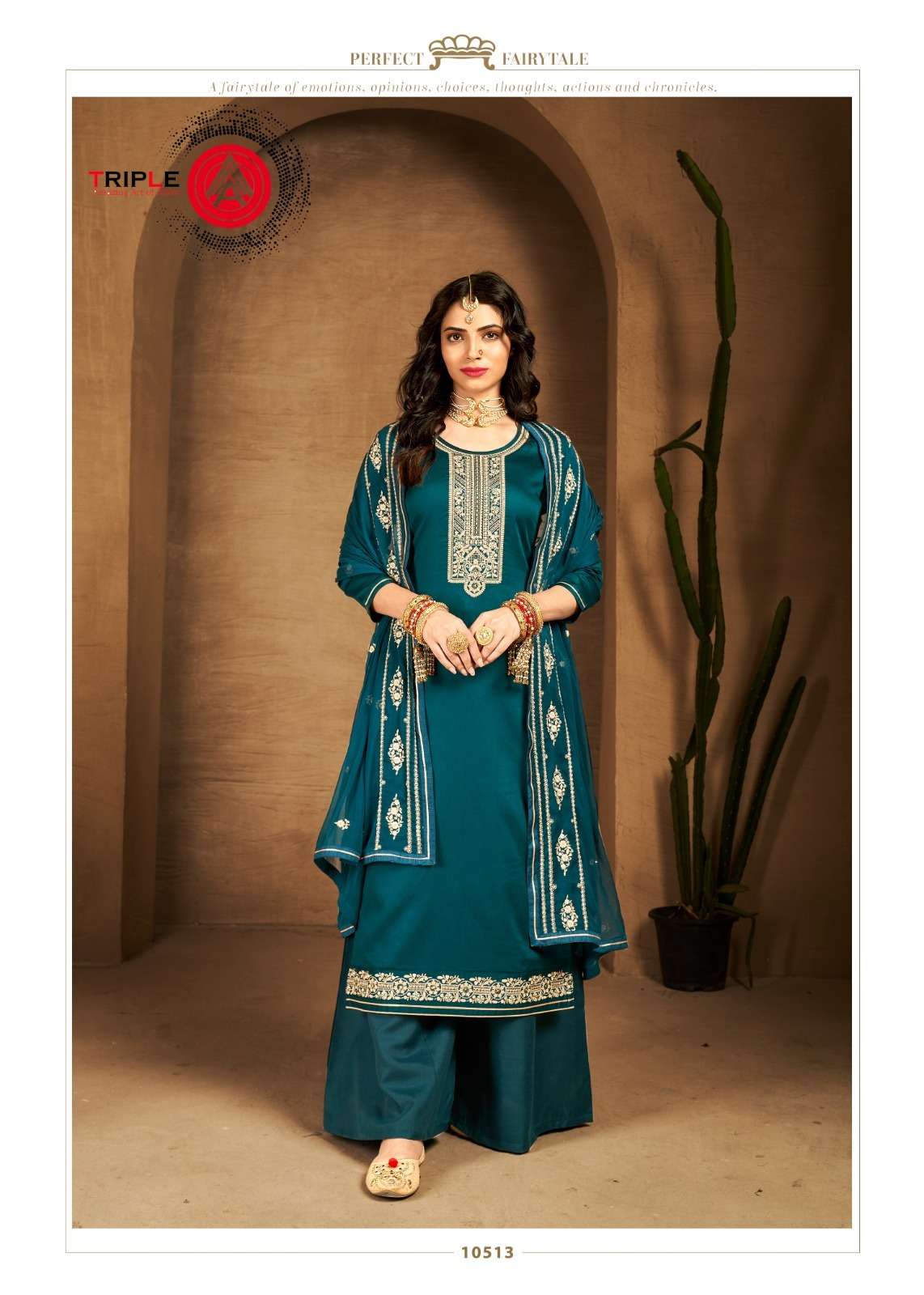 Angaar By Triple Aaa 10511 To 10516 Series Beautiful Sharara Suits Colorful Stylish Fancy Casual Wear & Ethnic Wear Jam Cotton Silk Dresses At Wholesale Price