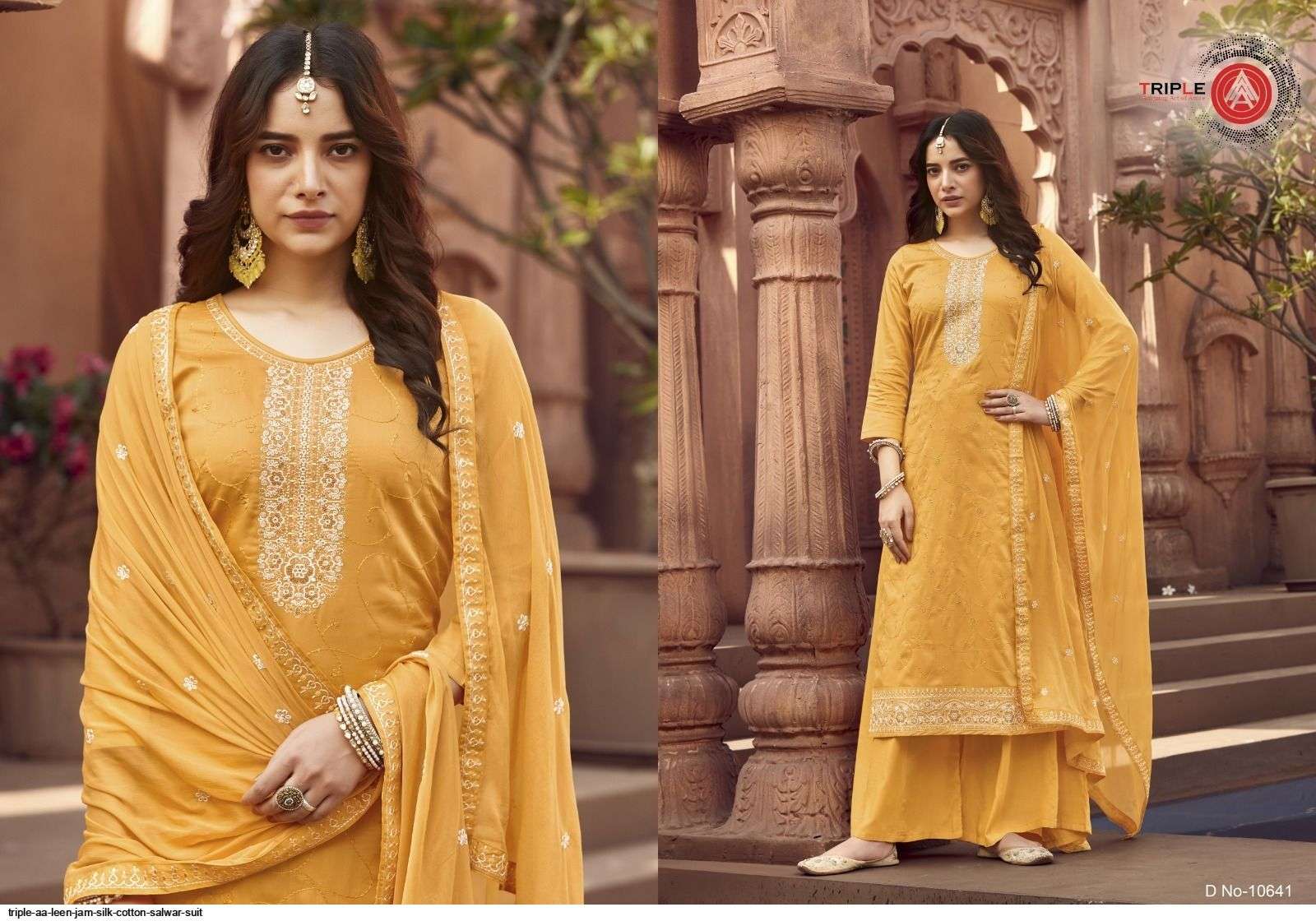 Leen By Triple Aaa 10641 To 10646 Series Beautiful Stylish Suits Fancy Colorful Casual Wear & Ethnic Wear & Ready To Wear Jam Silk Cotton Dresses At Wholesale Price