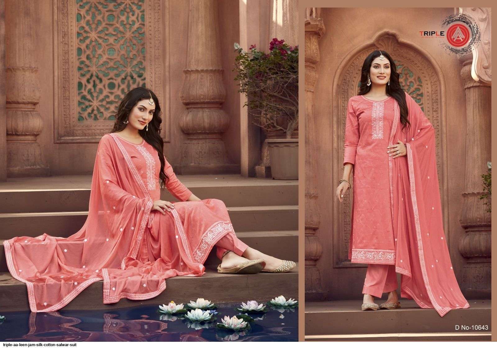 Leen By Triple Aaa 10641 To 10646 Series Beautiful Stylish Suits Fancy Colorful Casual Wear & Ethnic Wear & Ready To Wear Jam Silk Cotton Dresses At Wholesale Price