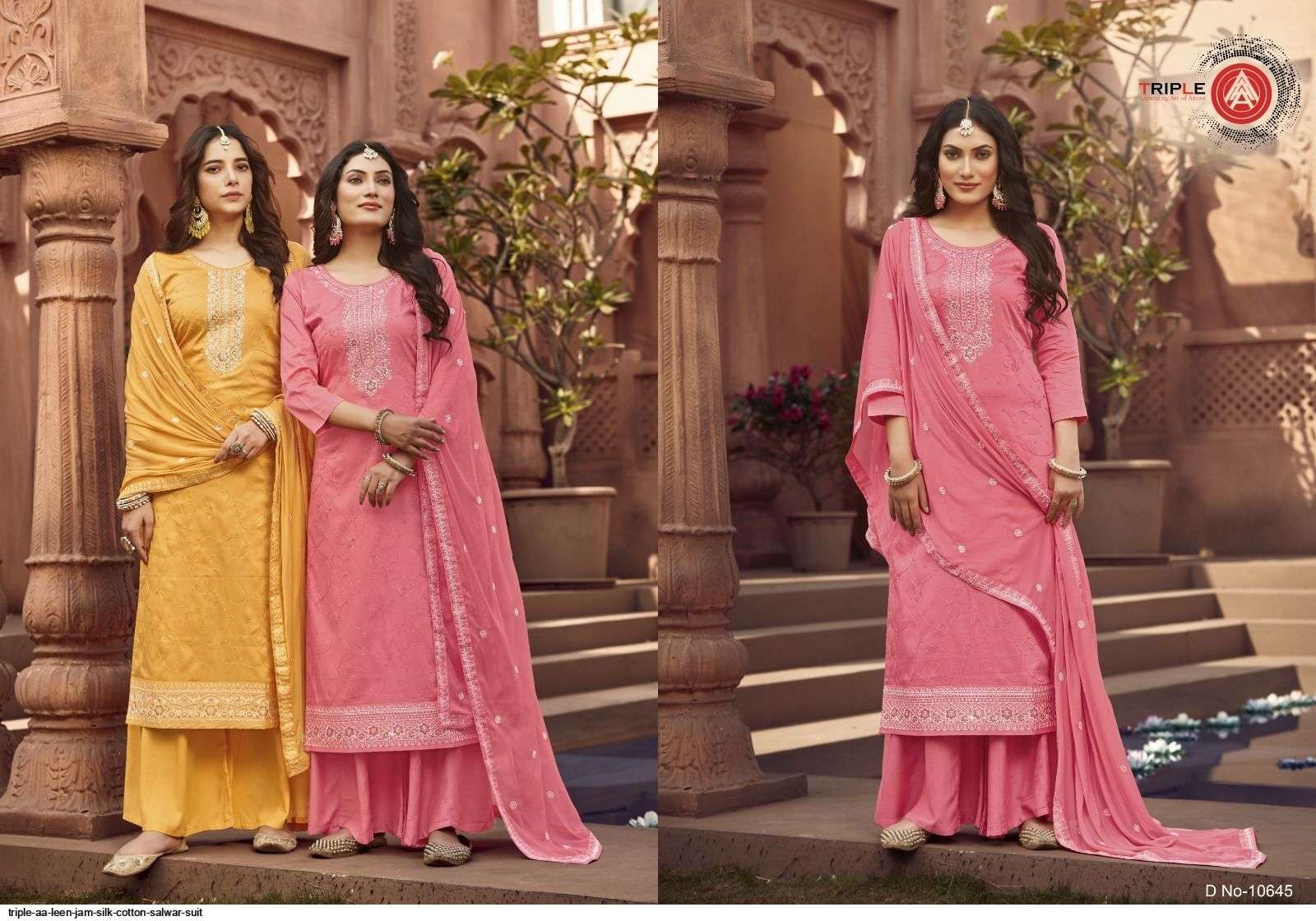 Leen By Triple Aaa 10641 To 10646 Series Beautiful Stylish Suits Fancy Colorful Casual Wear & Ethnic Wear & Ready To Wear Jam Silk Cotton Dresses At Wholesale Price