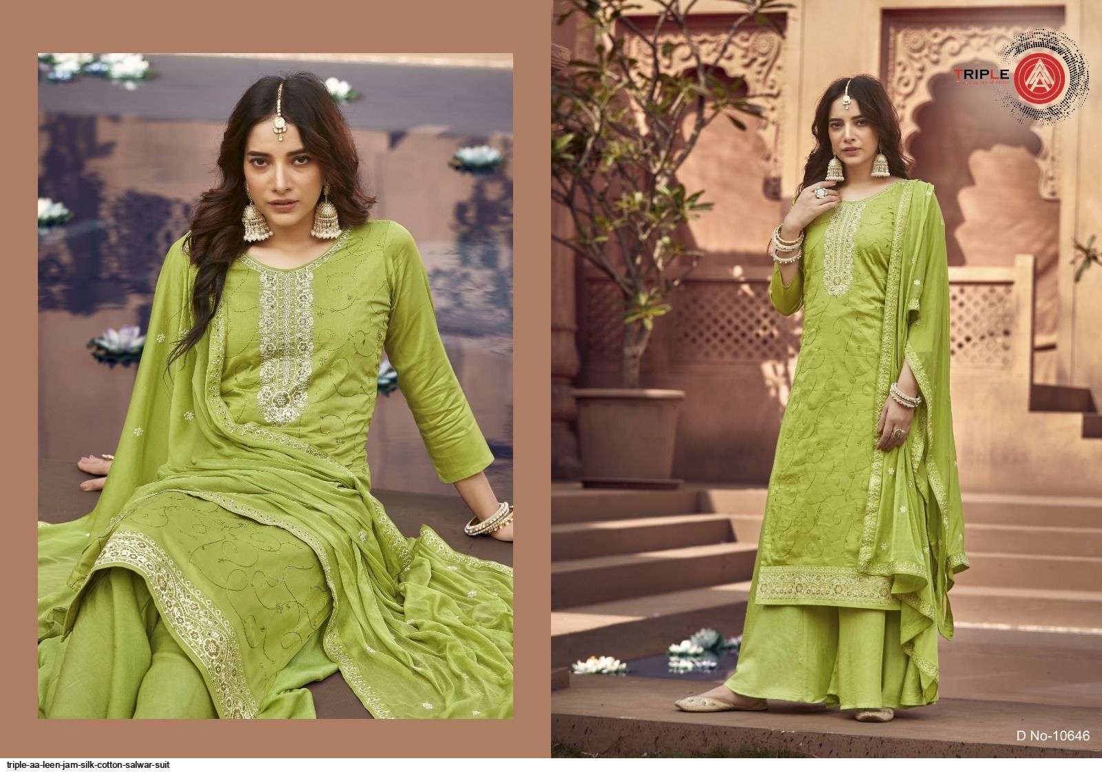 Leen By Triple Aaa 10641 To 10646 Series Beautiful Stylish Suits Fancy Colorful Casual Wear & Ethnic Wear & Ready To Wear Jam Silk Cotton Dresses At Wholesale Price