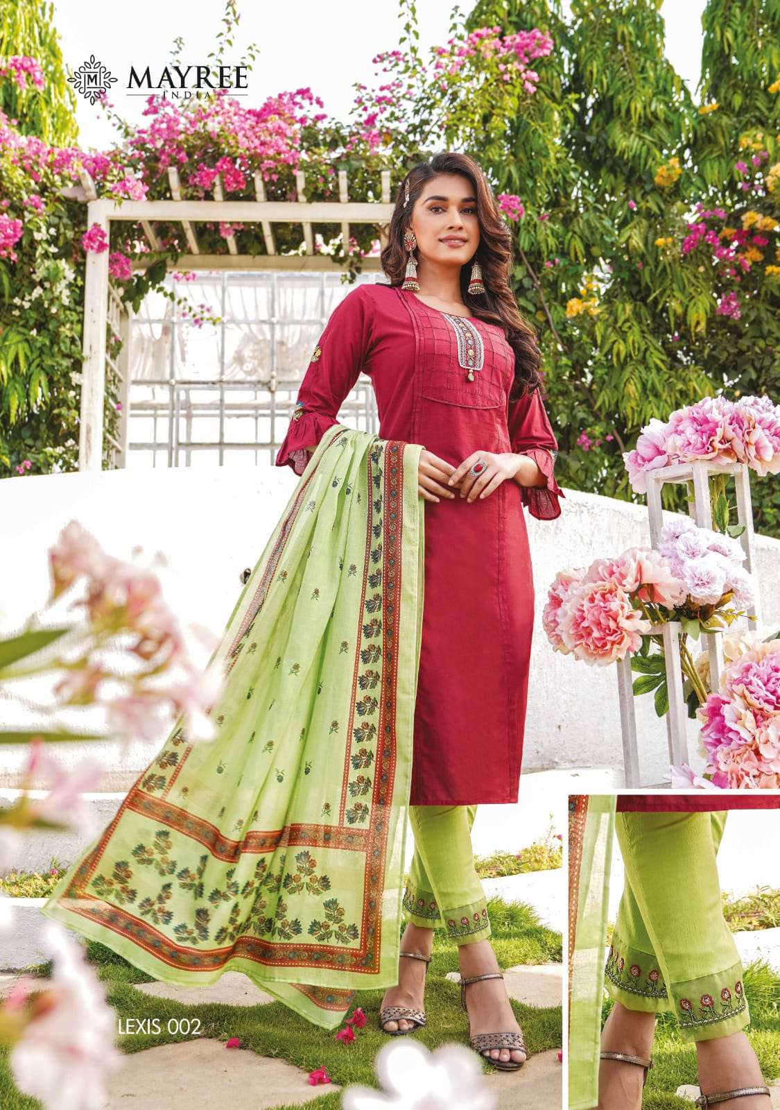 Lexis By Mayree 001 To 008 Series Beautiful Stylish Fancy Colorful Casual Wear & Ethnic Wear Rayon Cotton Kurtis At Wholesale Price