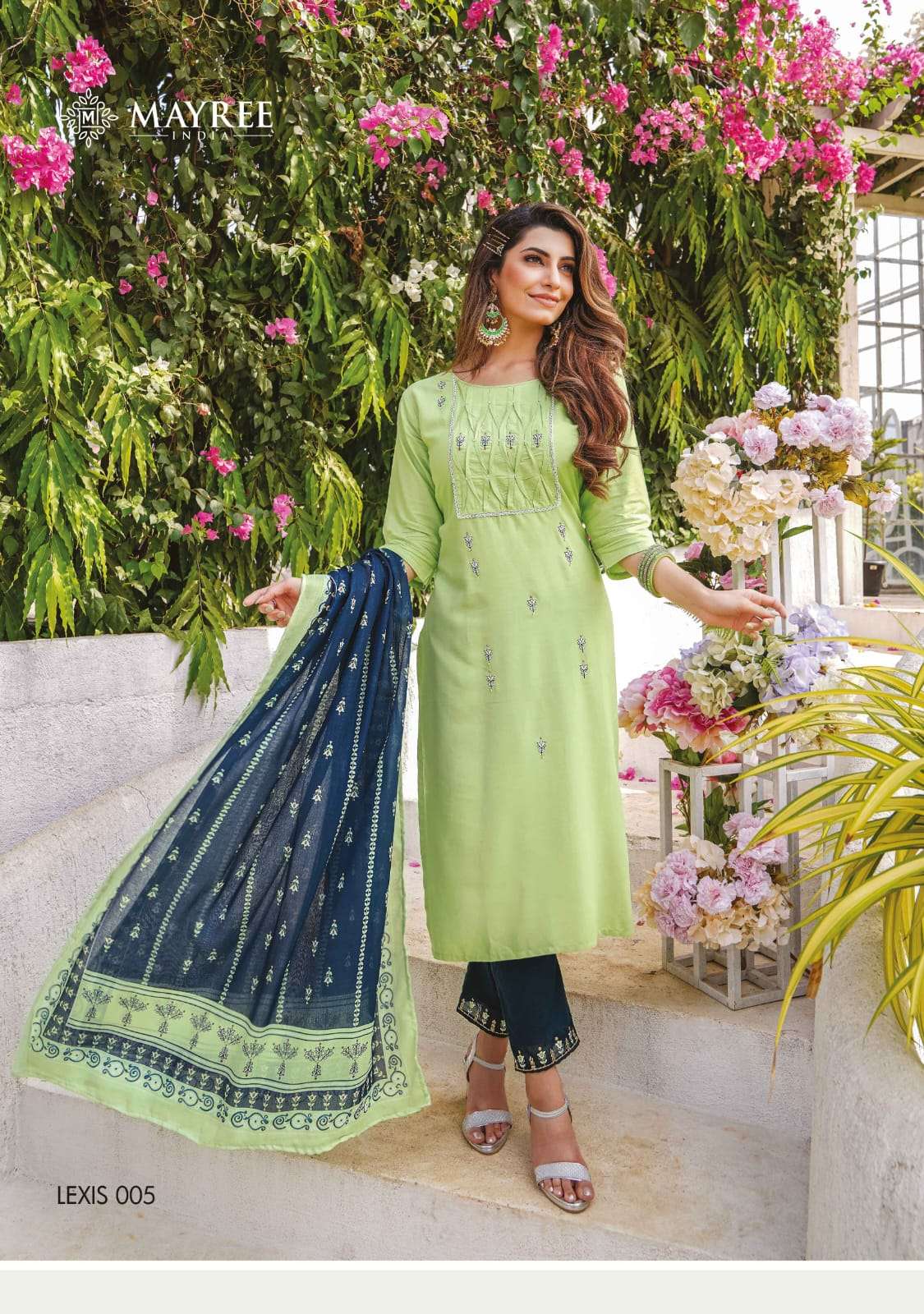 Lexis By Mayree 001 To 008 Series Beautiful Stylish Fancy Colorful Casual Wear & Ethnic Wear Rayon Cotton Kurtis At Wholesale Price