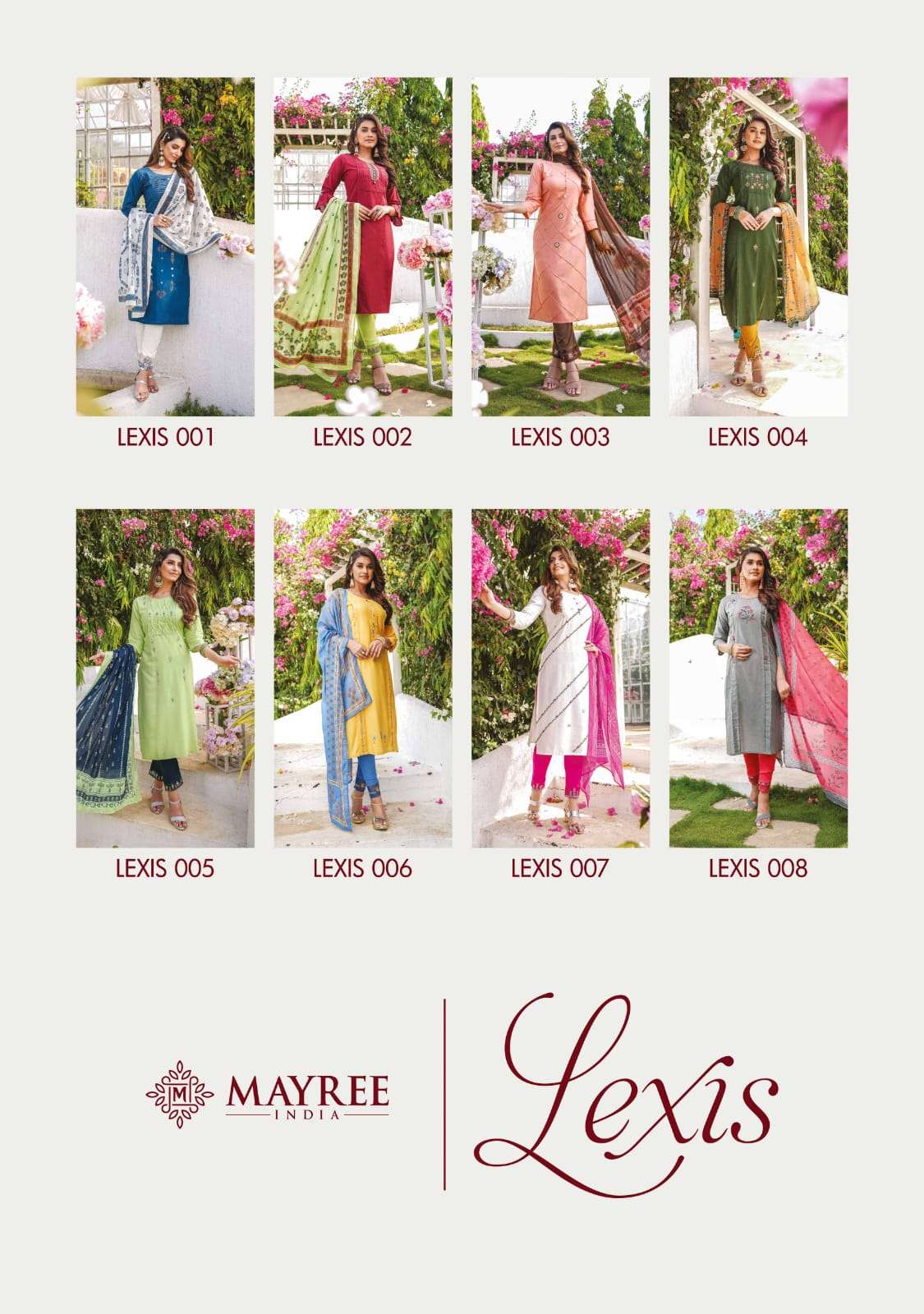 Lexis By Mayree 001 To 008 Series Beautiful Stylish Fancy Colorful Casual Wear & Ethnic Wear Rayon Cotton Kurtis At Wholesale Price