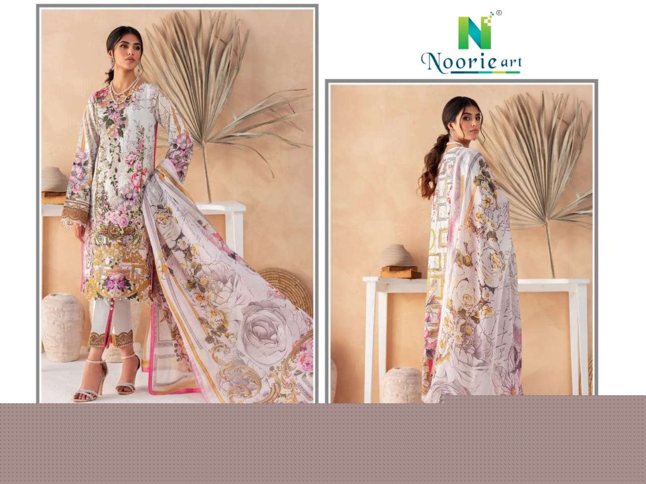 Florence By Noorie Arts 1001 To 1008 Series Designer Pakistani Suits Collection Beautiful Stylish Fancy Colorful Party Wear & Occasional Wear Pure Cambric Cotton Embroidered Dresses At Wholesale Price