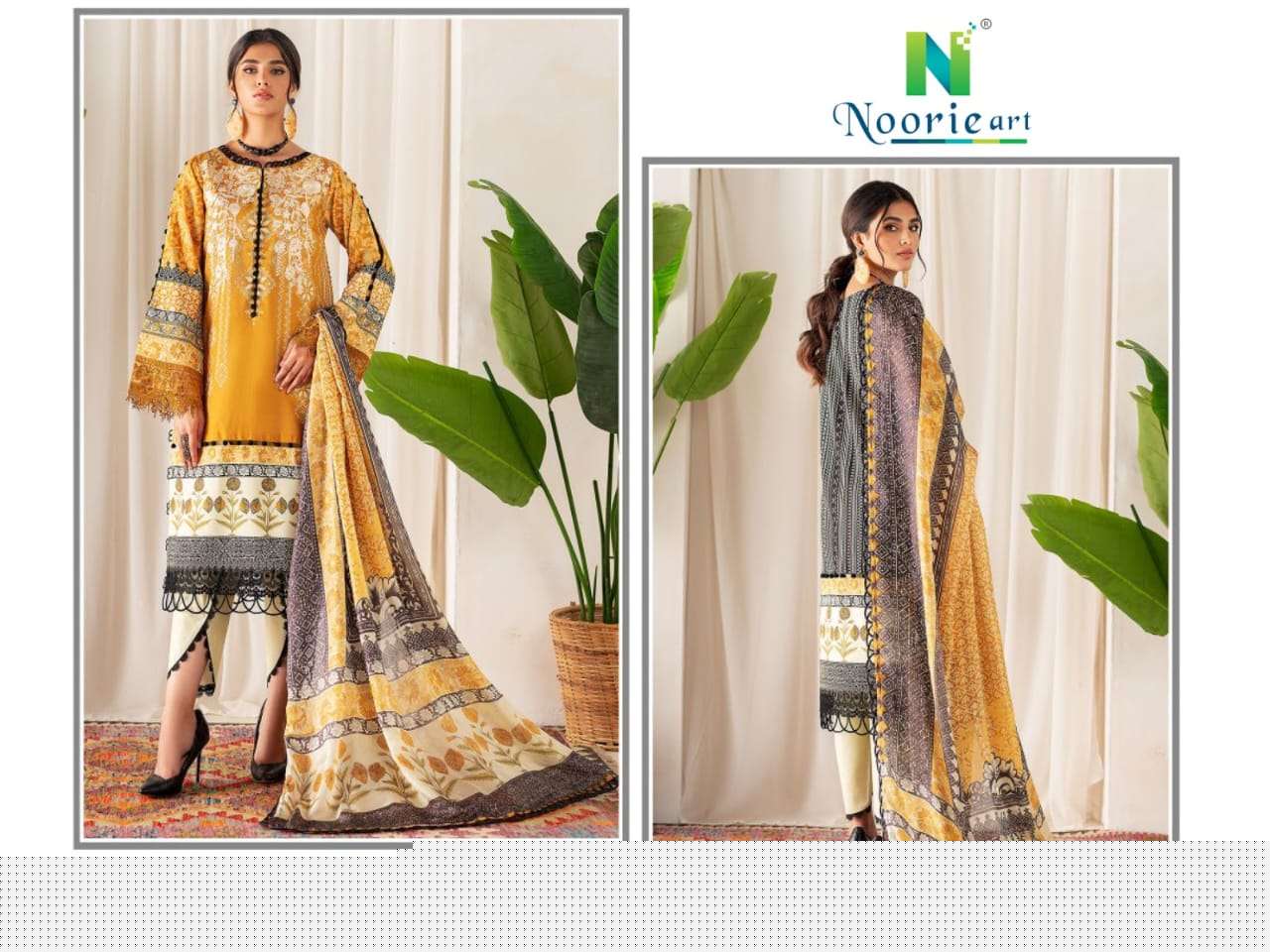 Florence By Noorie Arts 1001 To 1008 Series Designer Pakistani Suits Collection Beautiful Stylish Fancy Colorful Party Wear & Occasional Wear Pure Cambric Cotton Embroidered Dresses At Wholesale Price