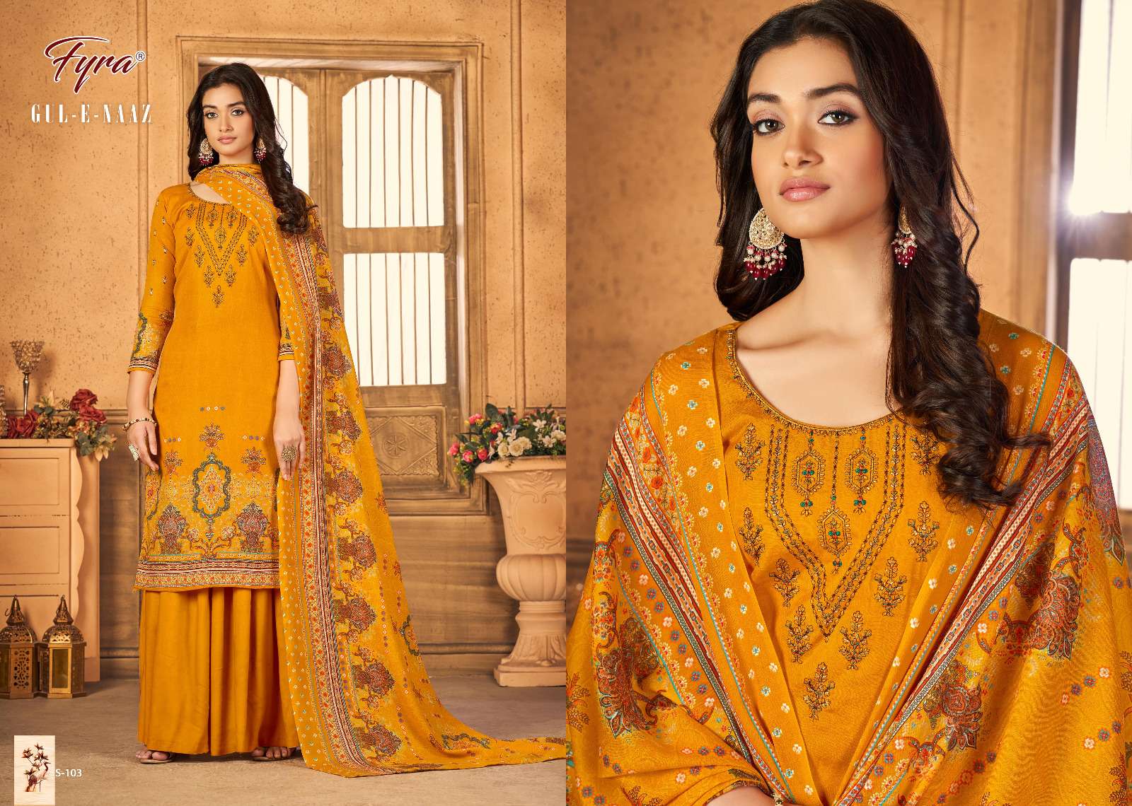 Gul-E-Naaz By Fyra 101 To 110 Series Beautiful Suits Colorful Stylish Fancy Casual Wear & Ethnic Wear Pure Cotton Print Dresses At Wholesale Price