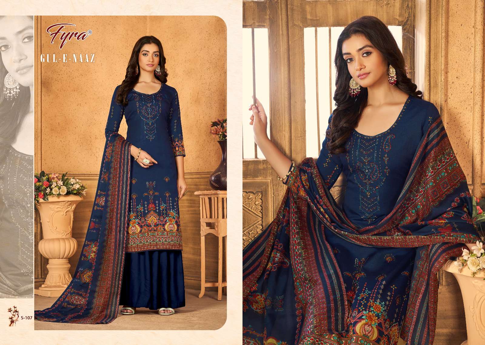 Gul-E-Naaz By Fyra 101 To 110 Series Beautiful Suits Colorful Stylish Fancy Casual Wear & Ethnic Wear Pure Cotton Print Dresses At Wholesale Price