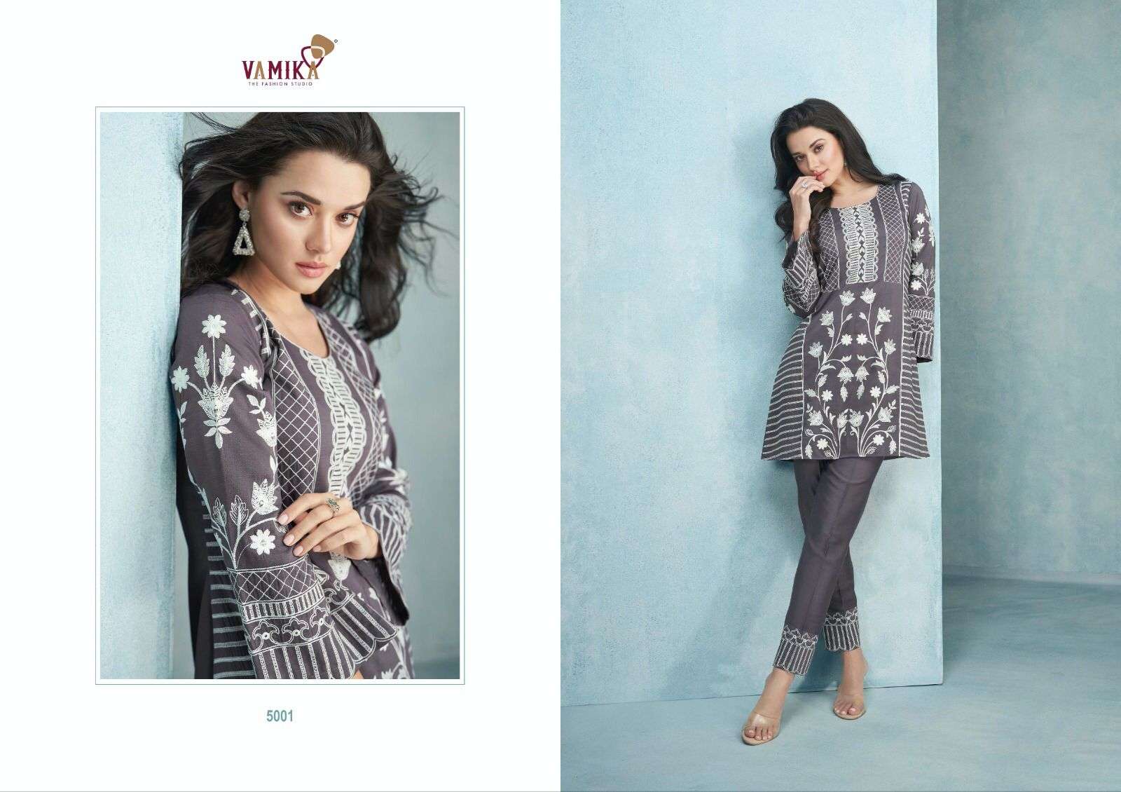 Veera By Vamika 5001 To 5006 Series Designer Stylish Fancy Colorful Beautiful Party Wear & Ethnic Wear Collection Heavy Viscose Rayon Tops With Bottom At Wholesale Price