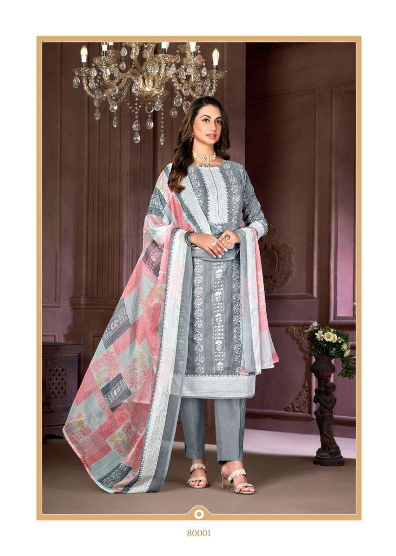 Batik By Skt Suit 80001 To 80008 Series Designer Festive Suits Beautiful Stylish Fancy Colorful Party Wear & Occasional Wear Pure Cotton Print Dresses At Wholesale Price
