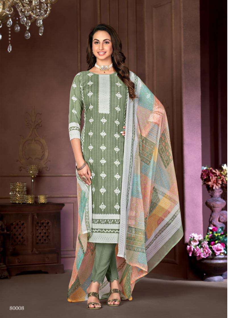 Batik By Skt Suit 80001 To 80008 Series Designer Festive Suits Beautiful Stylish Fancy Colorful Party Wear & Occasional Wear Pure Cotton Print Dresses At Wholesale Price