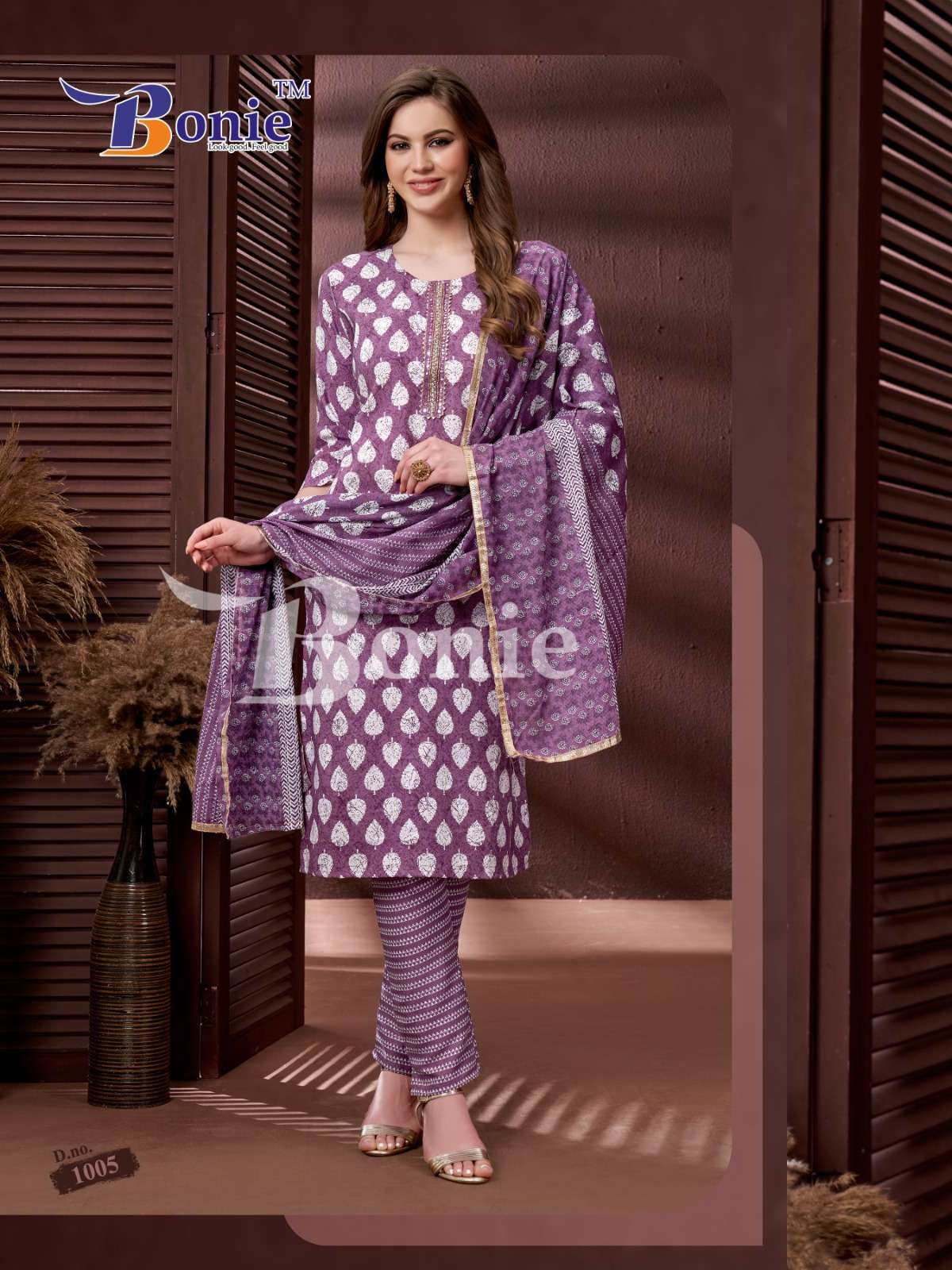 Desi Kudi By Bonie 1001 To 1006 Series Beautiful Suits Colorful Stylish Fancy Casual Wear & Ethnic Wear Rayon Print Dresses At Wholesale Price