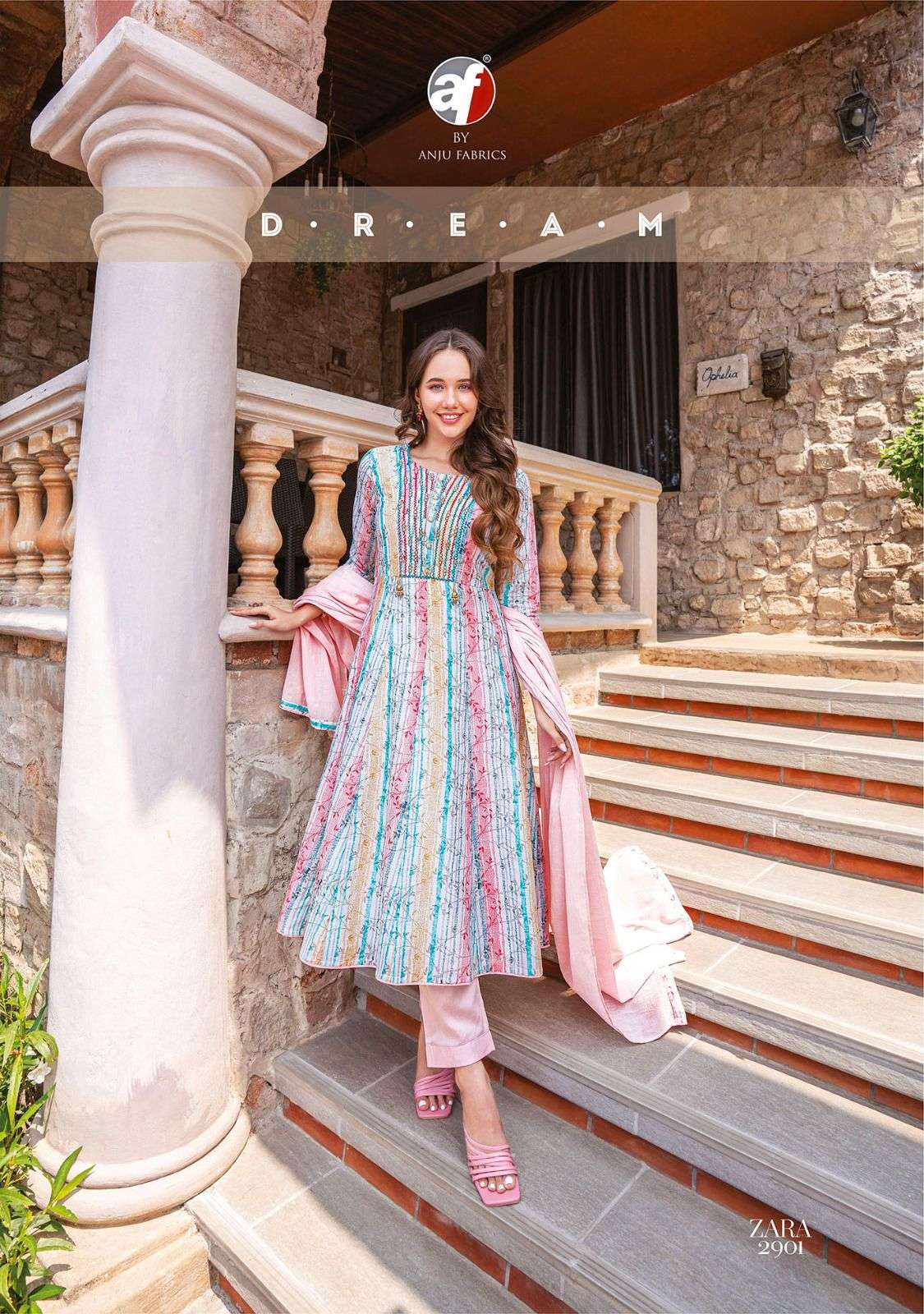 Zara Vol-3 By Anju Fabrics 2901 To 2905 Series Beautiful Festive Suits Colorful Stylish Fancy Casual Wear & Ethnic Wear Pure Cotton Dresses At Wholesale Price