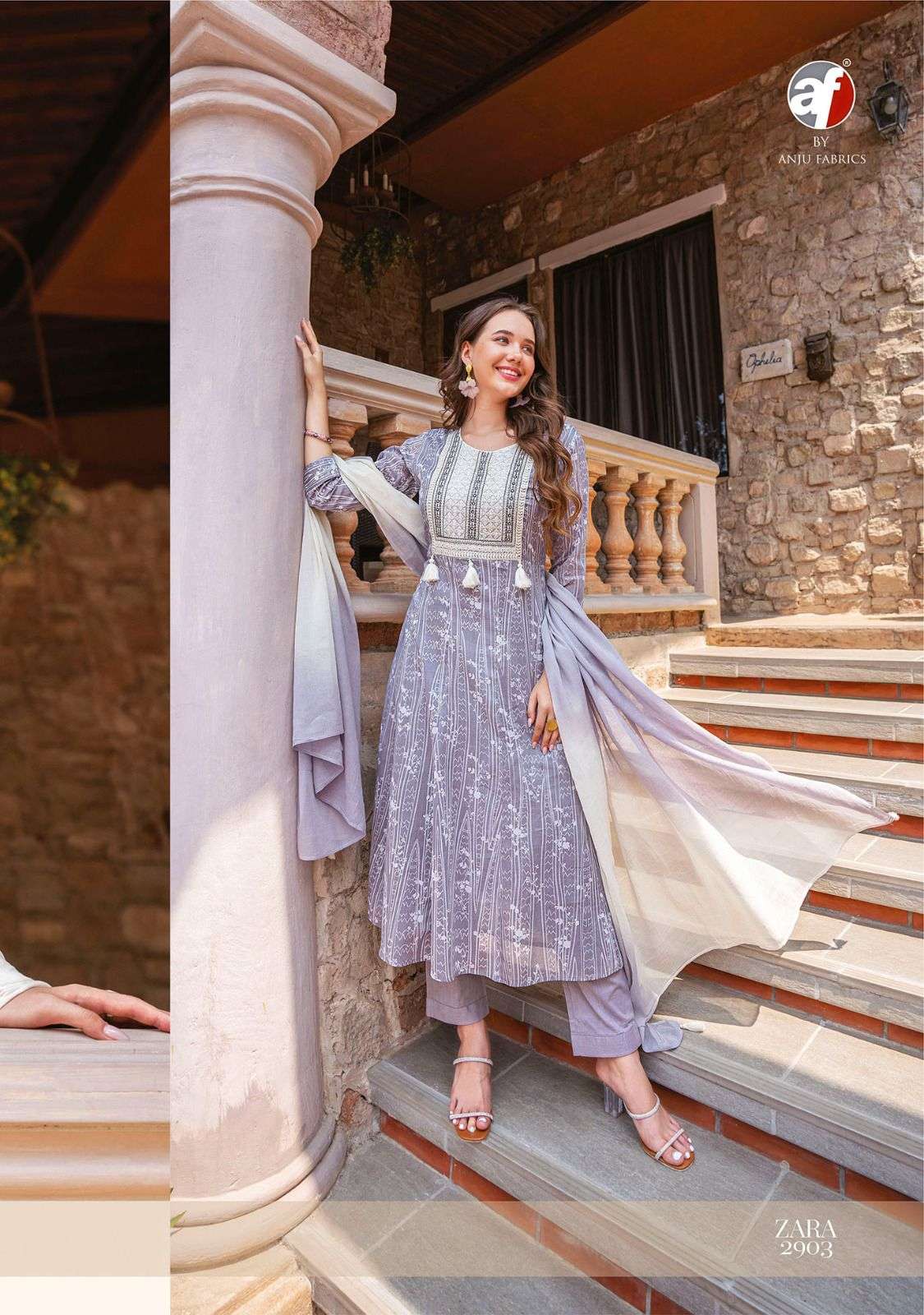 Zara Vol-3 By Anju Fabrics 2901 To 2905 Series Beautiful Festive Suits Colorful Stylish Fancy Casual Wear & Ethnic Wear Pure Cotton Dresses At Wholesale Price