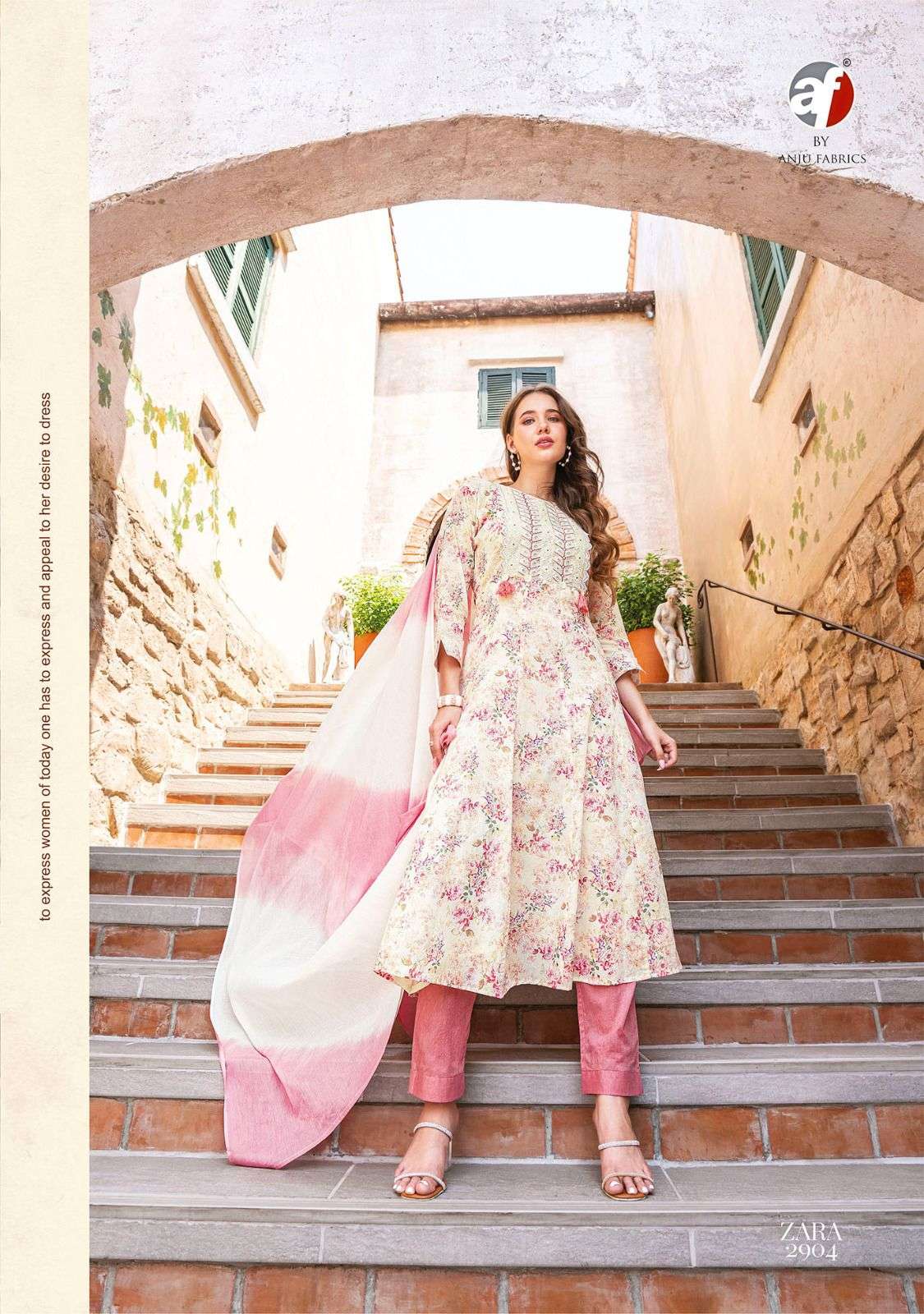 Zara Vol-3 By Anju Fabrics 2901 To 2905 Series Beautiful Festive Suits Colorful Stylish Fancy Casual Wear & Ethnic Wear Pure Cotton Dresses At Wholesale Price