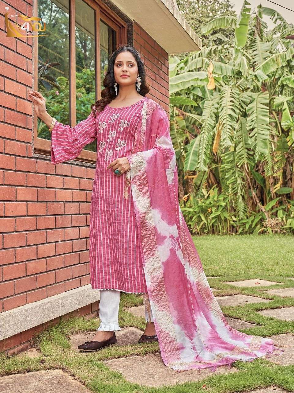 Coral Vol-1 By V4You 1001 To 1008 Series Beautiful Festive Suits Colorful Stylish Fancy Casual Wear & Ethnic Wear Viscose Rayon With Work Dresses At Wholesale Price