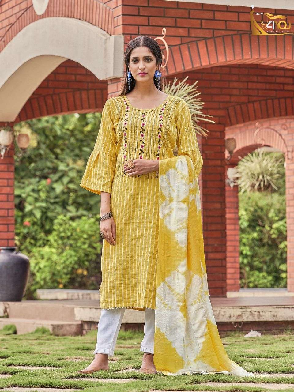 Coral Vol-1 By V4You 1001 To 1008 Series Beautiful Festive Suits Colorful Stylish Fancy Casual Wear & Ethnic Wear Viscose Rayon With Work Dresses At Wholesale Price