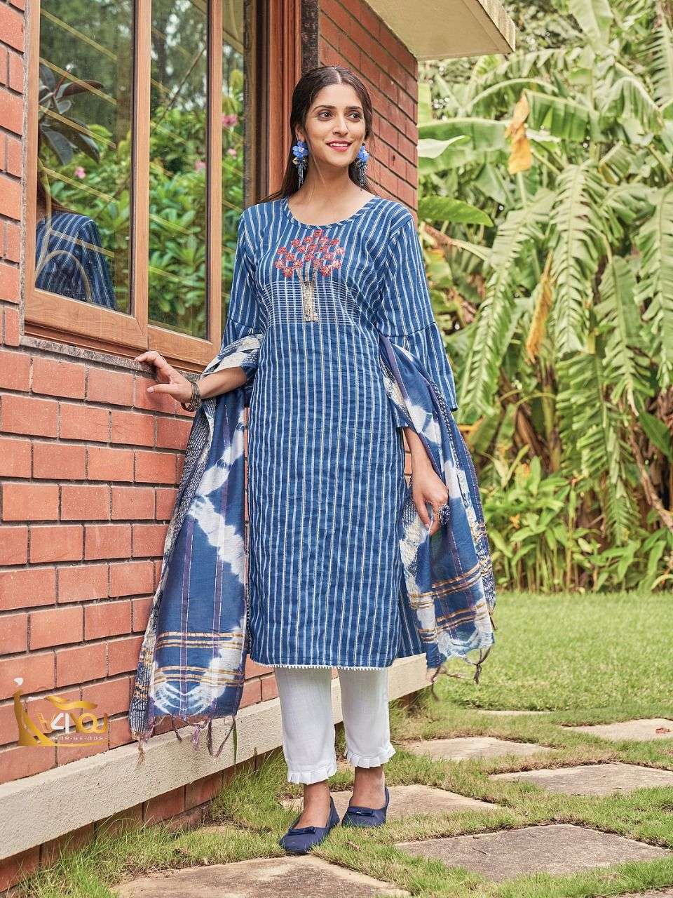 Coral Vol-1 By V4You 1001 To 1008 Series Beautiful Festive Suits Colorful Stylish Fancy Casual Wear & Ethnic Wear Viscose Rayon With Work Dresses At Wholesale Price