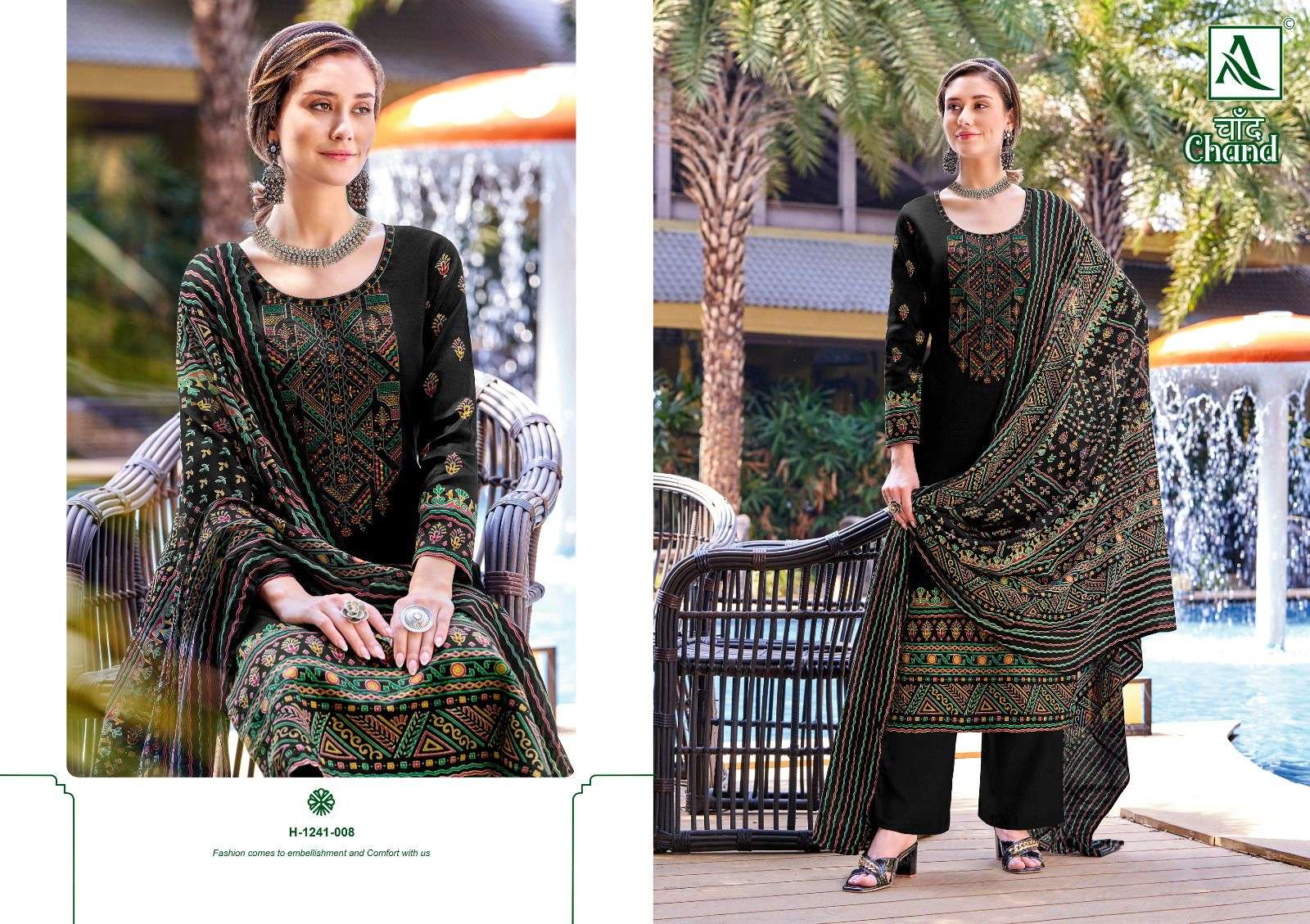 Chand By Alok Suits 1241-001 To 1241-008 Series Designer Festive Suits Beautiful Stylish Fancy Colorful Party Wear & Occasional Wear Pure Jam Print Dresses At Wholesale Price