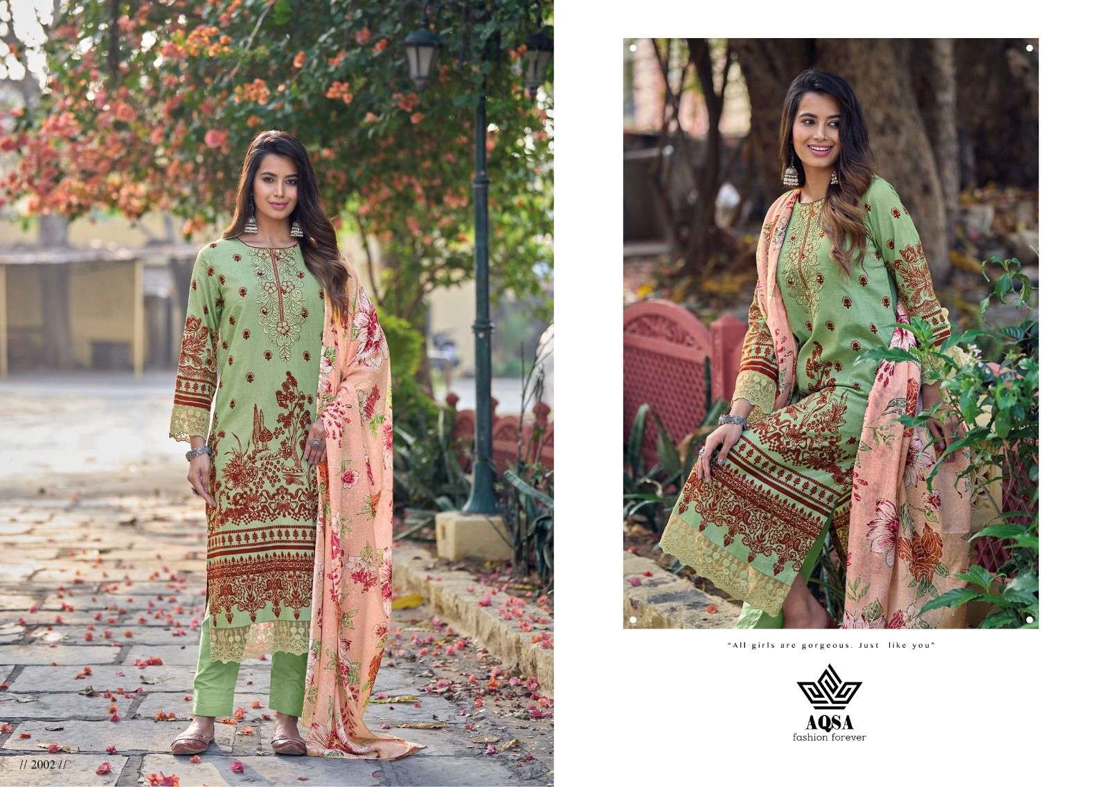 Amyra By Aqsa 2001 To 2008 Series Beautiful Festive Suits Colorful Stylish Fancy Casual Wear & Ethnic Wear Pure Cambric Cotton Digital Print Dresses At Wholesale Price