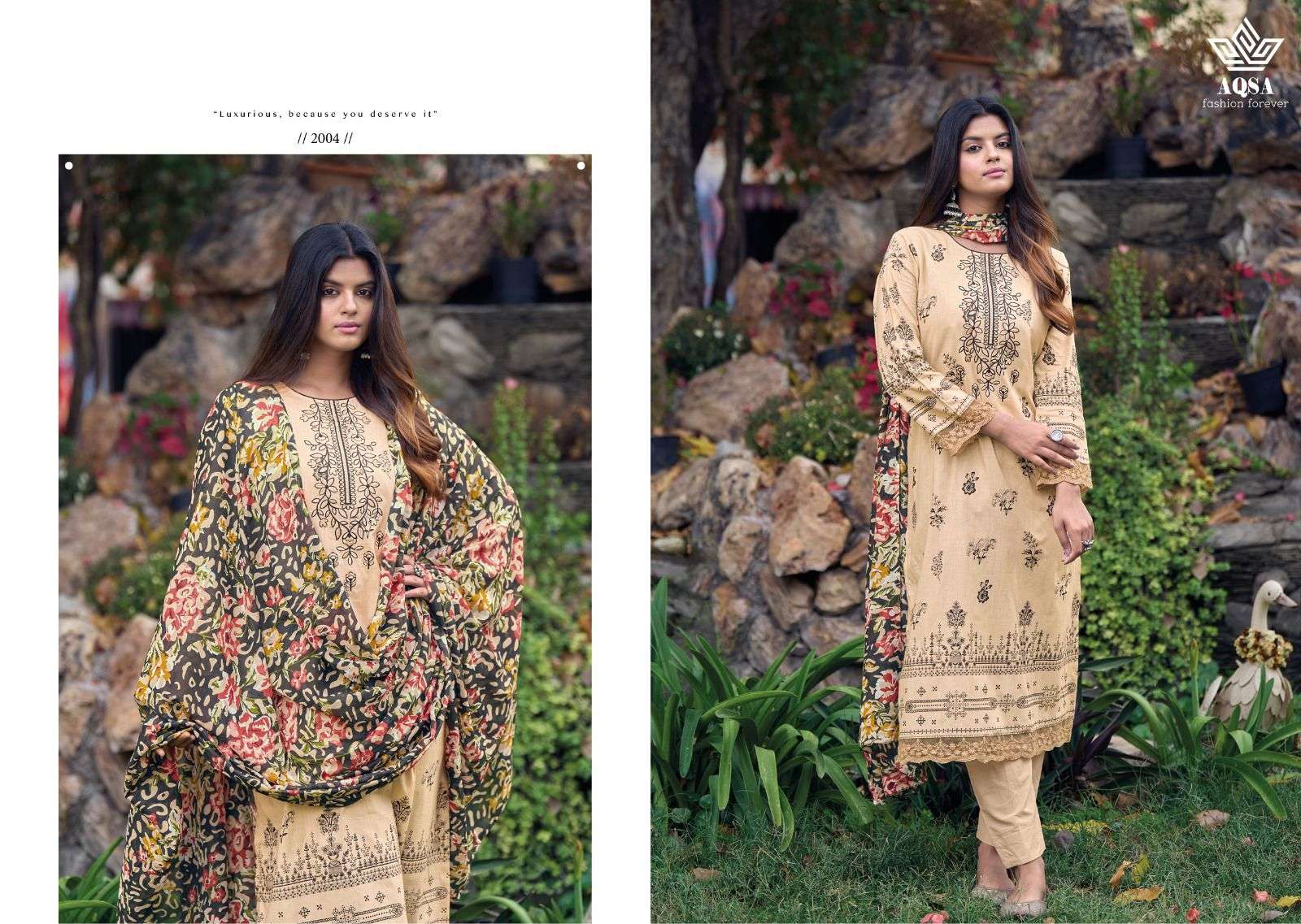 Amyra By Aqsa 2001 To 2008 Series Beautiful Festive Suits Colorful Stylish Fancy Casual Wear & Ethnic Wear Pure Cambric Cotton Digital Print Dresses At Wholesale Price