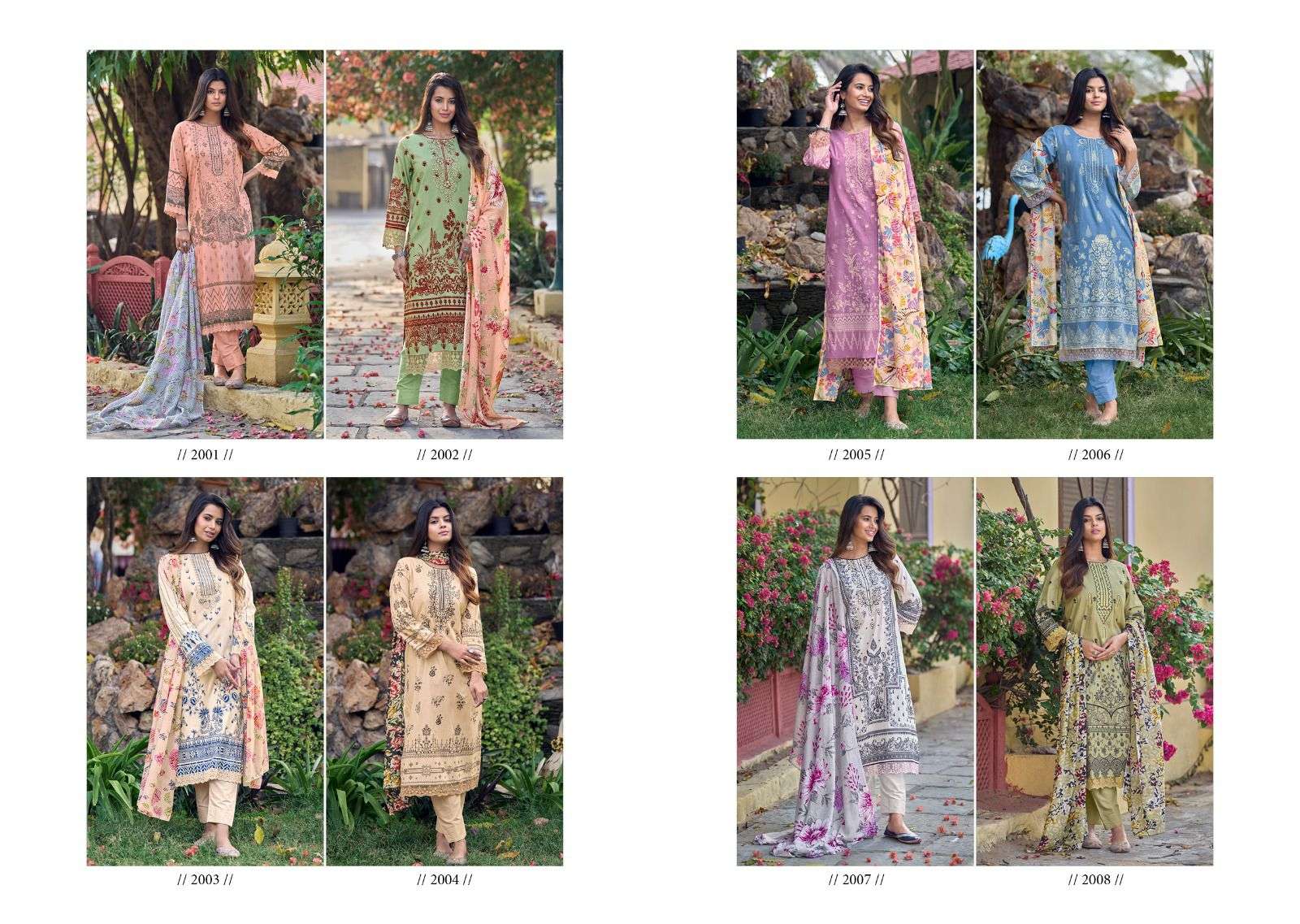 Amyra By Aqsa 2001 To 2008 Series Beautiful Festive Suits Colorful Stylish Fancy Casual Wear & Ethnic Wear Pure Cambric Cotton Digital Print Dresses At Wholesale Price