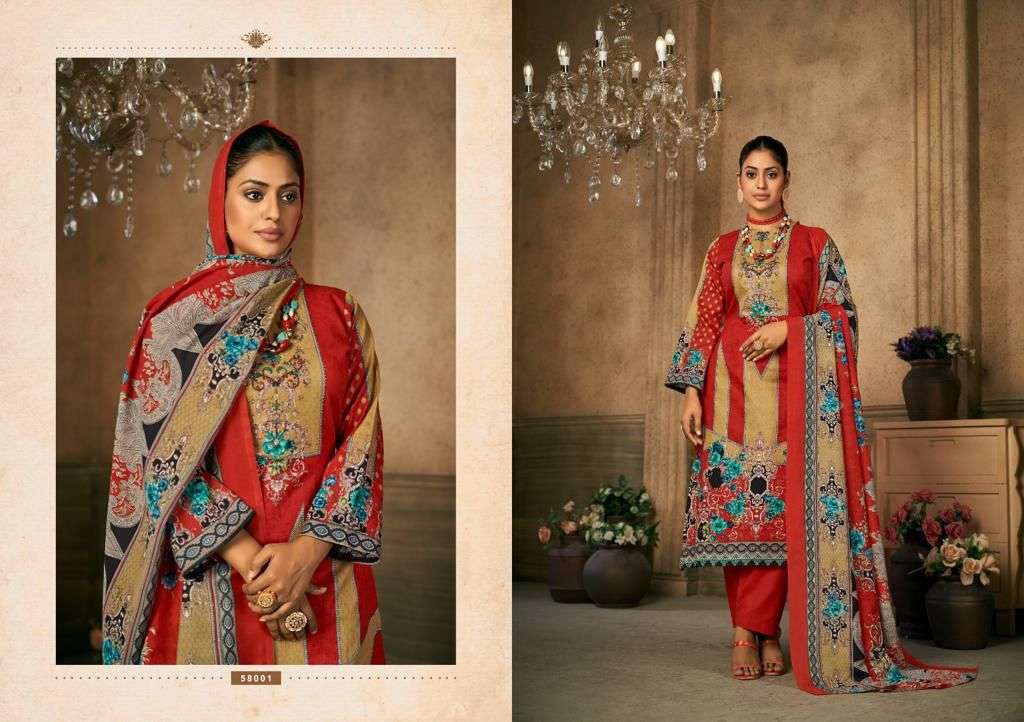 Chevron Vol-2 By Siyoni 58001 To 58008 Series Beautiful Festive Suits Colorful Stylish Fancy Casual Wear & Ethnic Wear Pure Cotton Embroidery Dresses At Wholesale Price