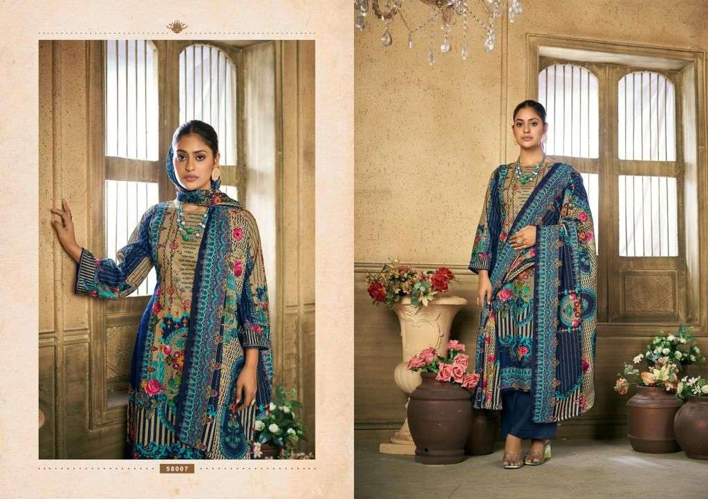 Chevron Vol-2 By Siyoni 58001 To 58008 Series Beautiful Festive Suits Colorful Stylish Fancy Casual Wear & Ethnic Wear Pure Cotton Embroidery Dresses At Wholesale Price