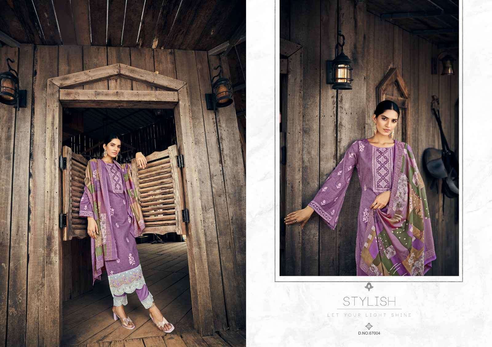 Nuraniyat By Masakali 67001 To 67008 Series Designer Sharara Suits Collection Beautiful Stylish Fancy Colorful Party Wear & Occasional Wear Pure Lawn Cotton Digital Print With Embroidered Dresses At Wholesale Price